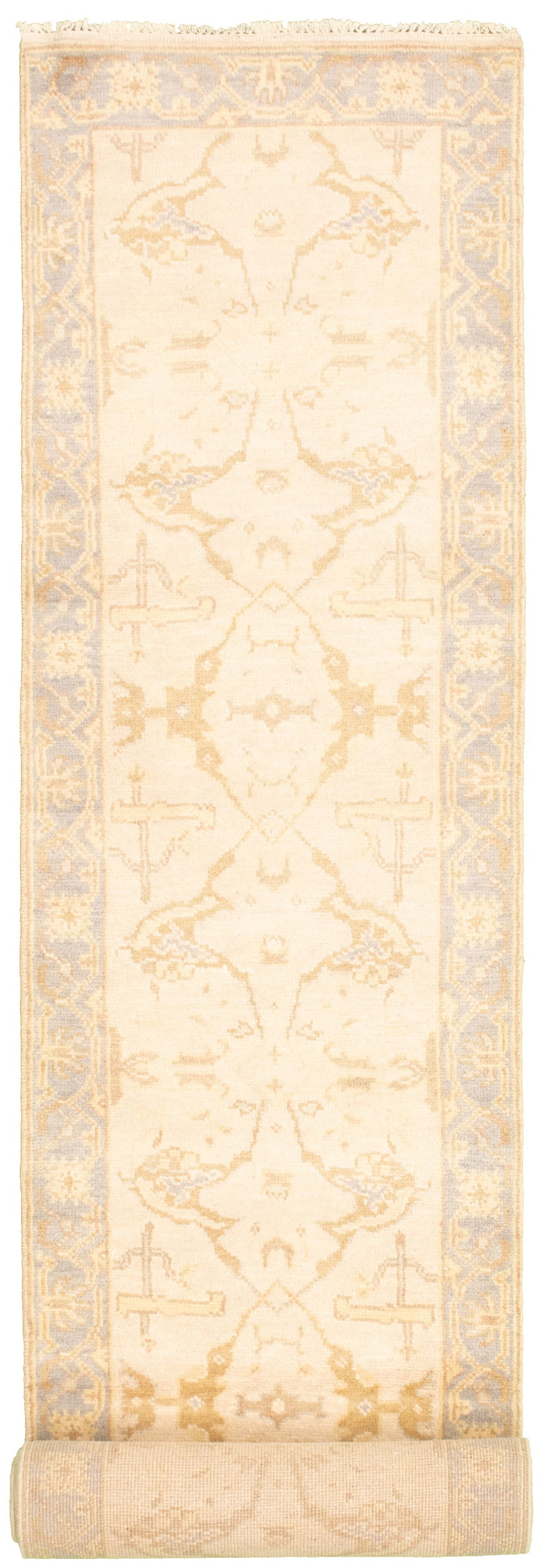 Hand-knotted Royal Ushak Tan Wool Rug 2'7" x 15'8" Size: 2'7" x 15'8"  