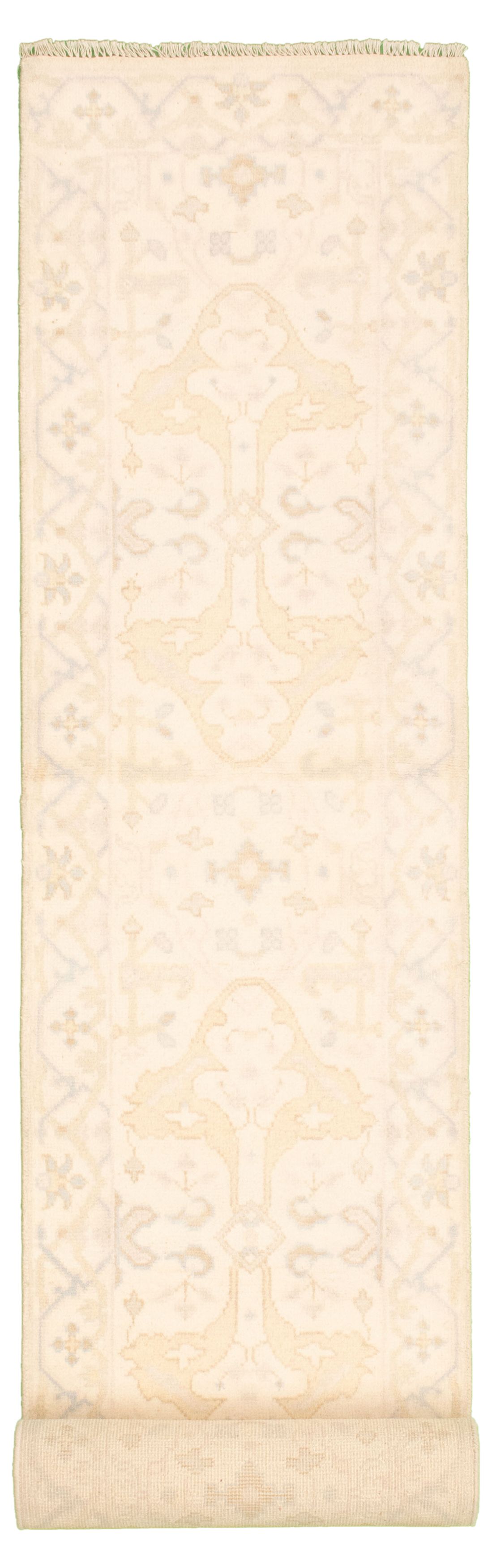 Hand-knotted Royal Ushak Cream Wool Rug 2'6" x 16'0" Size: 2'6" x 16'0"  