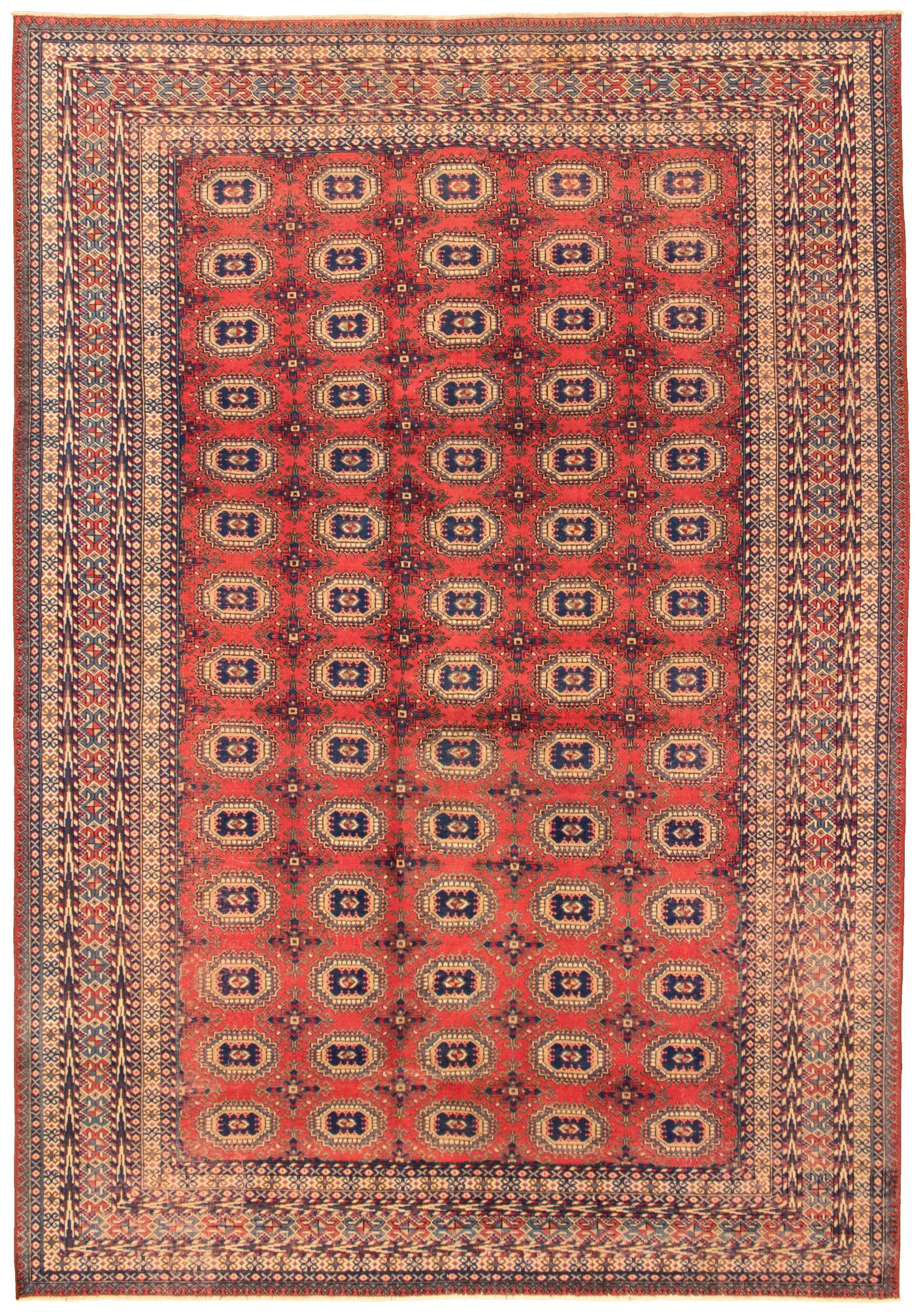 Hand-knotted Keisari Vintage Dark Copper Wool Rug 6'9" x 9'8" Size: 6'9" x 9'8"  