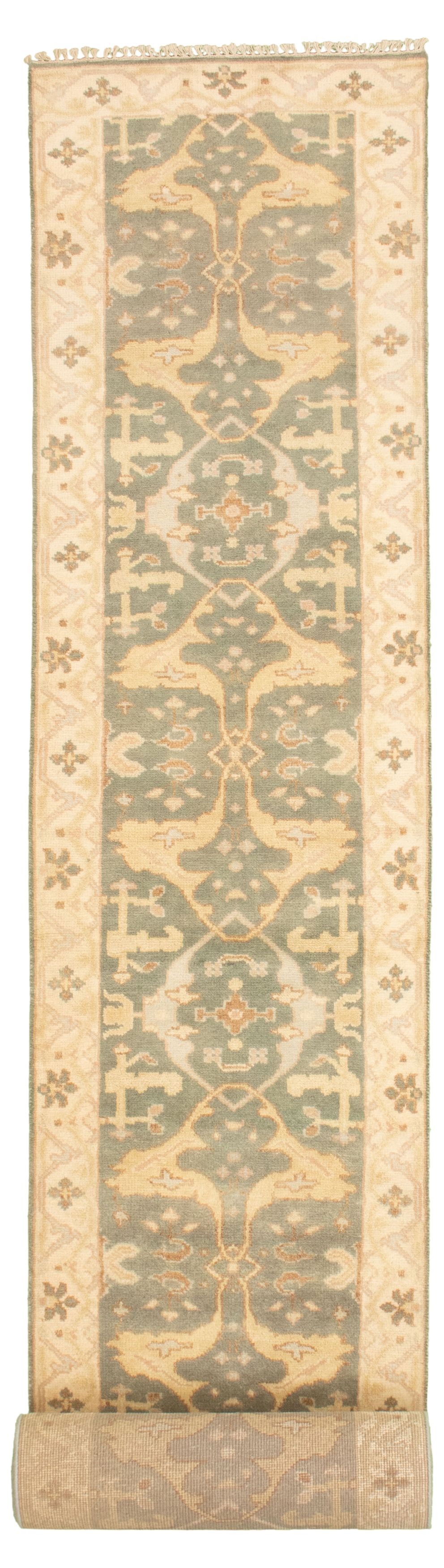 Hand-knotted Royal Ushak Teal Wool Rug 2'7" x 20'9" Size: 2'7" x 20'9"  