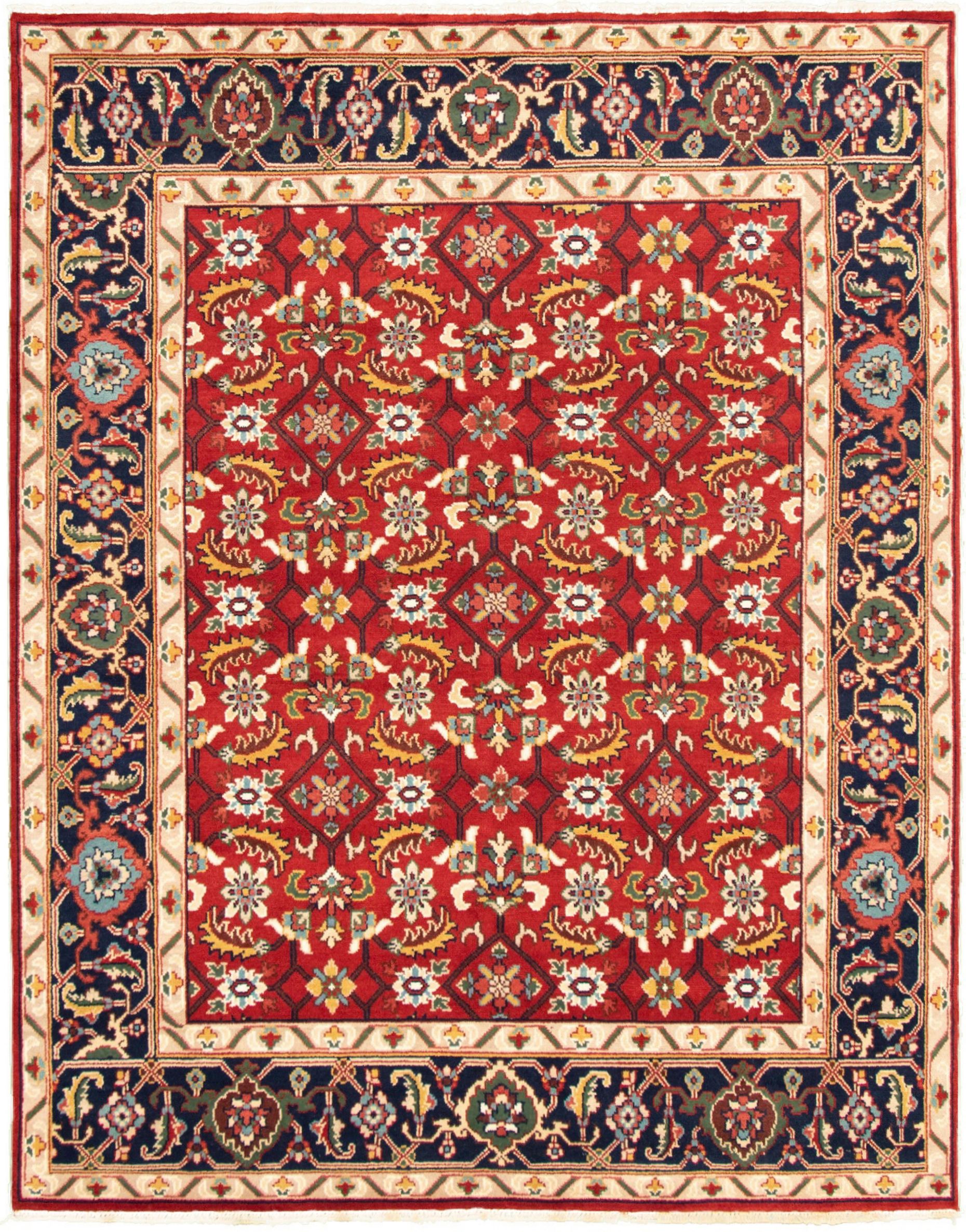 Hand-knotted Serapi Heritage III Dark Copper Wool Rug 7'8" x 9'10" Size: 7'8" x 9'10"  