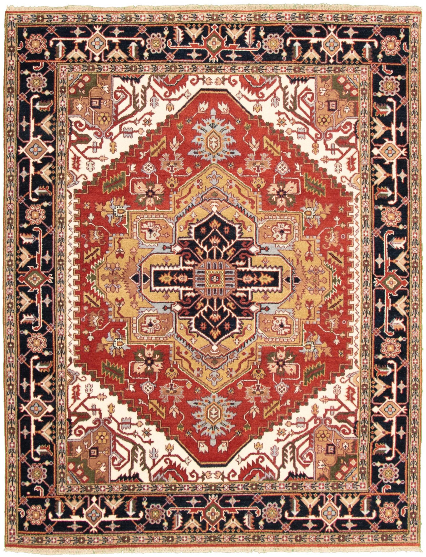 Hand-knotted Serapi Heritage I Dark Copper Wool Rug 7'10" x 10'0" Size: 7'10" x 10'0"  