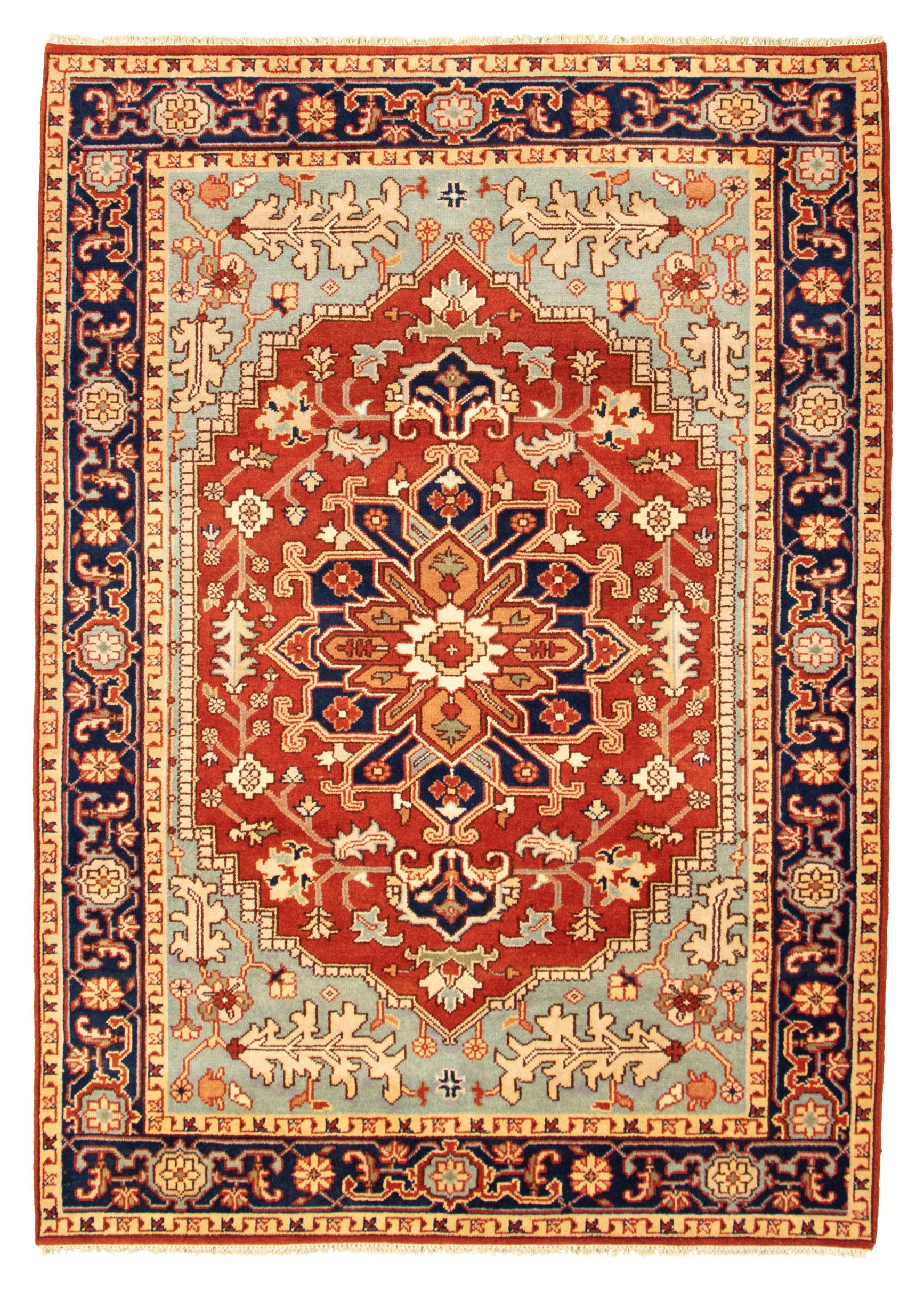 Hand-knotted Serapi Heritage II Dark Copper Wool Rug 6'1" x 9'0" Size: 6'1" x 9'0"  