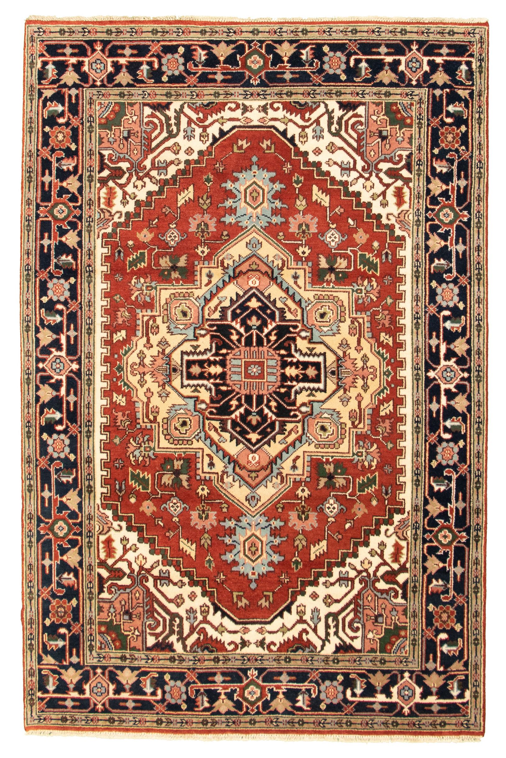 Hand-knotted Serapi Heritage I Dark Copper Wool Rug 5'10" x 8'11" Size: 5'10" x 8'11"  