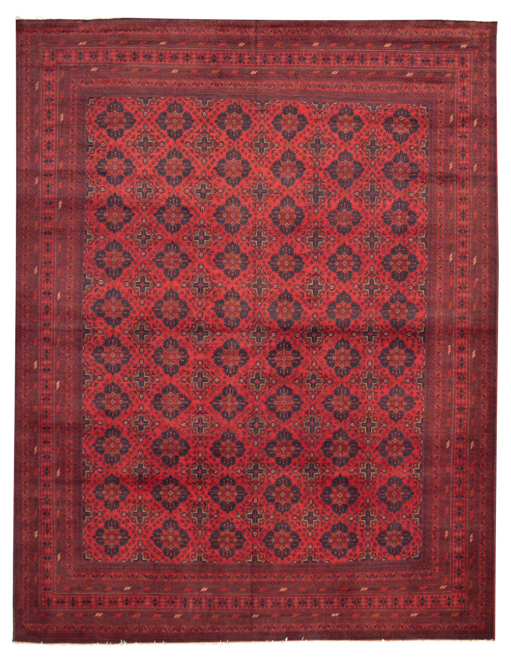 Hand-knotted Finest Khal Mohammadi Dark Red Wool Rug 10'0" x 12'10" Size: 10'0" x 12'10"  