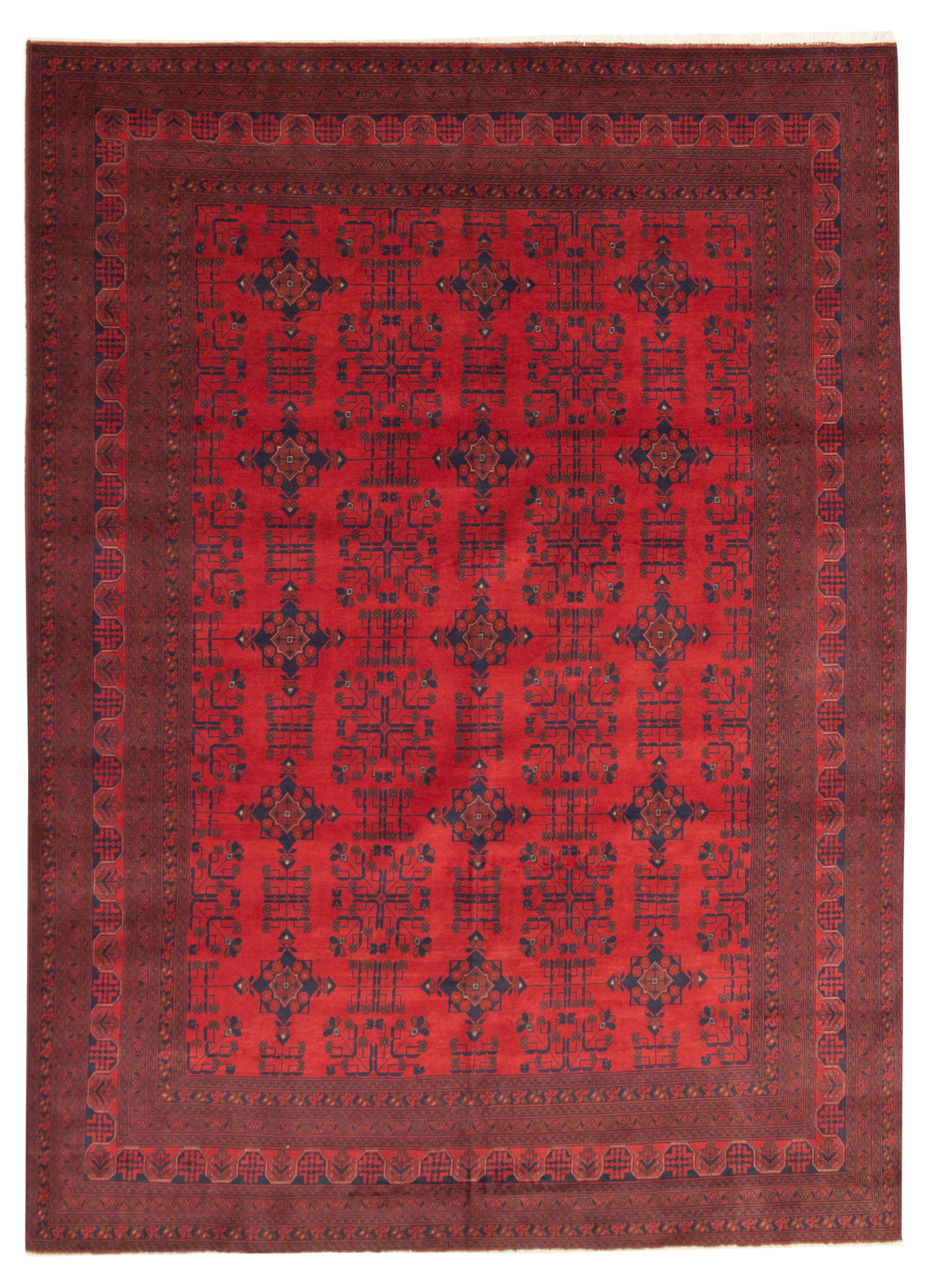 Hand-knotted Finest Khal Mohammadi Red Wool Rug 8'3" x 11'4" Size: 8'3" x 11'4"  