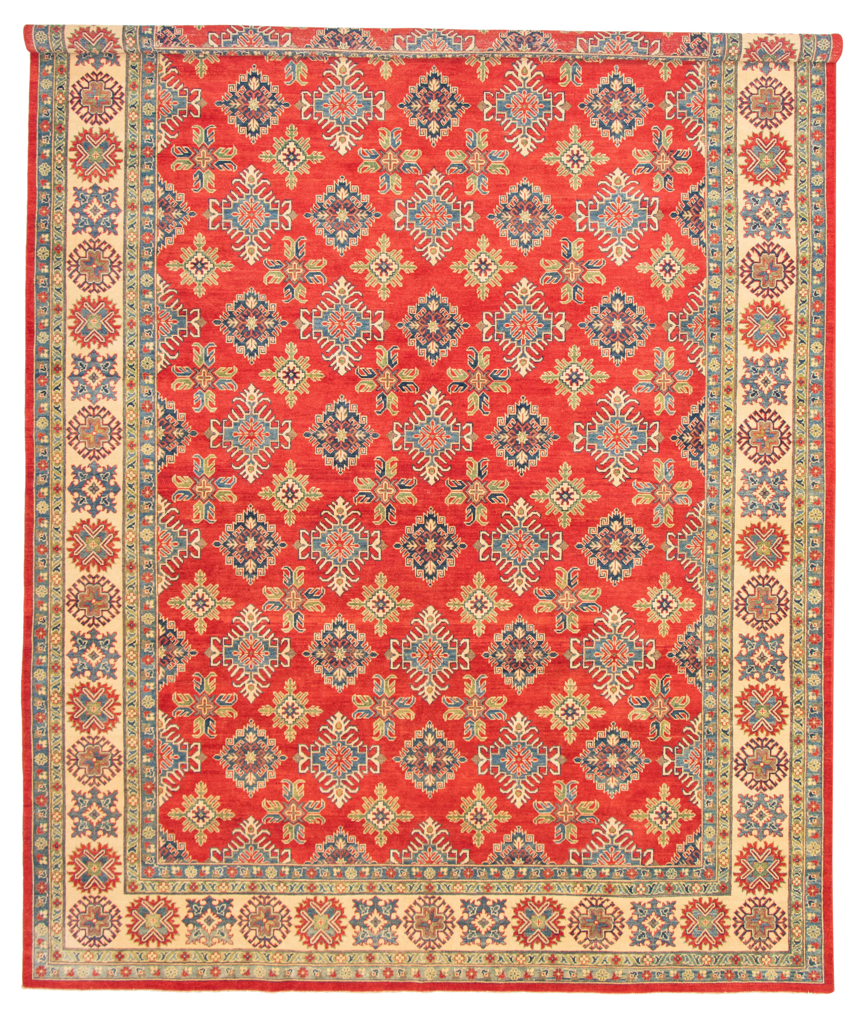 Hand-knotted Finest Gazni Red  Rug 10'0" x 13'9" Size: 10'0" x 13'9"  