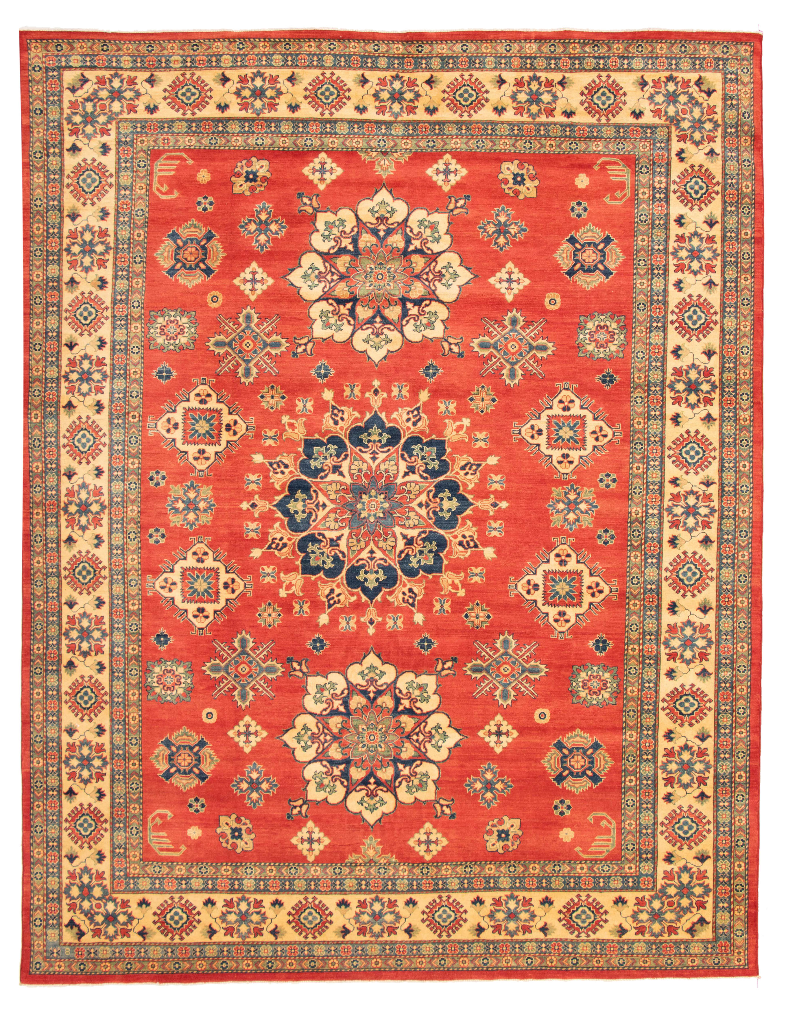 Hand-knotted Finest Gazni Red  Rug 9'11" x 12'9" Size: 9'11" x 12'9"  
