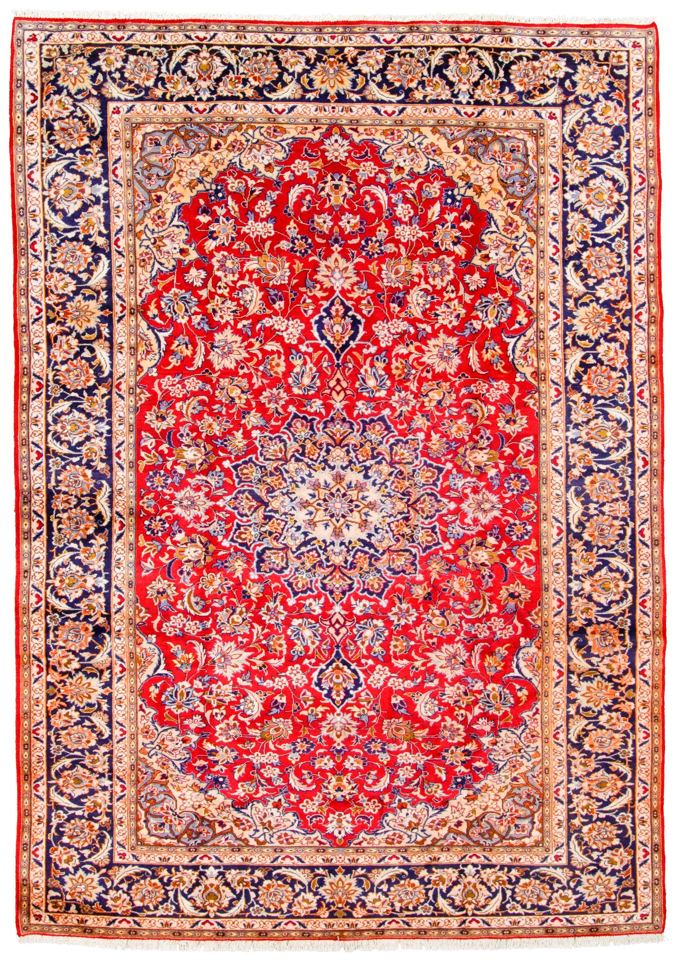 Hand-knotted Najafabad  Wool Rug 8'4" x 11'10" Size: 8'4" x 11'10"  