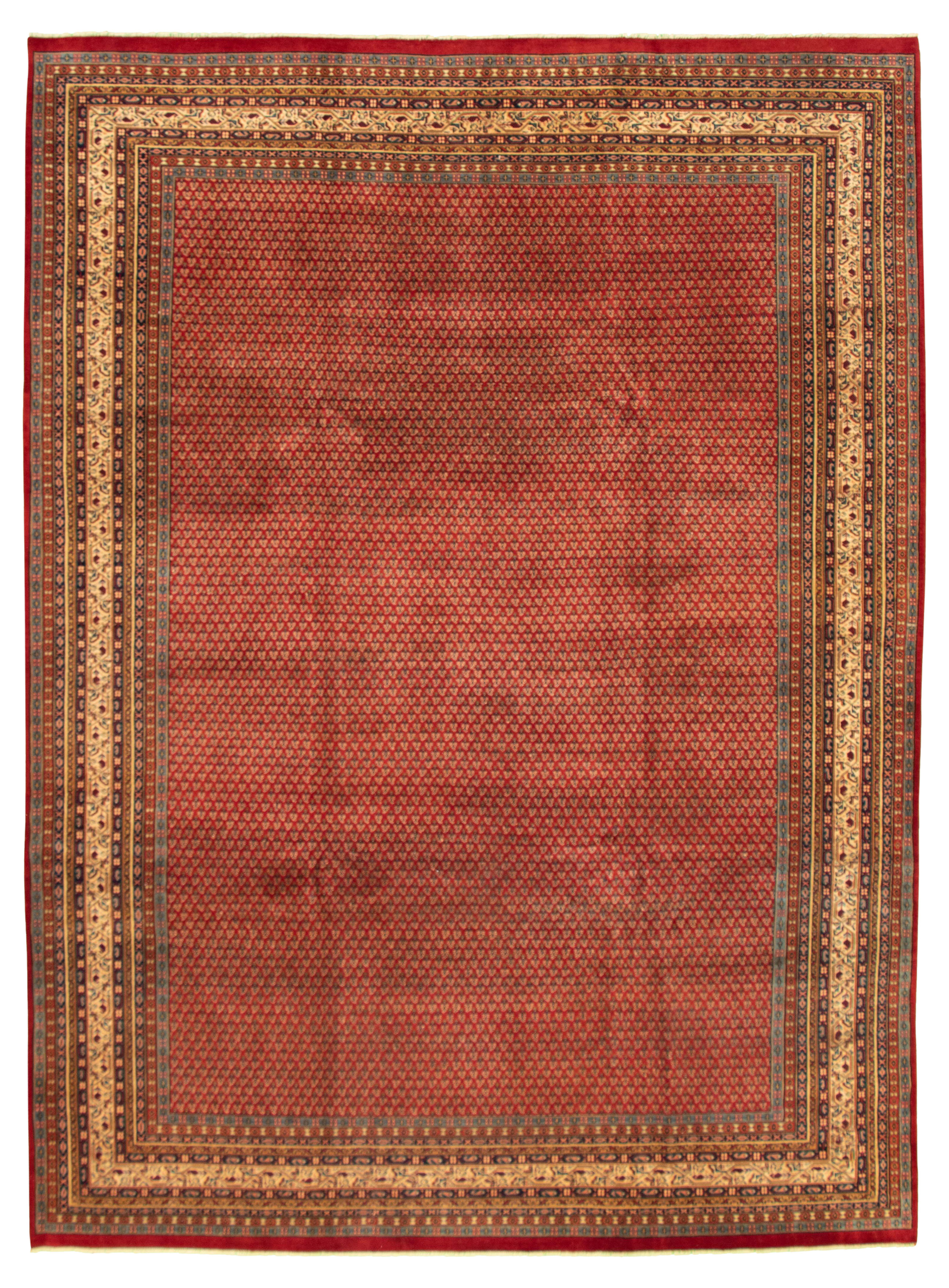 Hand-knotted Royal Sarough Red Wool Rug 8'3" x 11'3"  Size: 8'3" x 11'3"  
