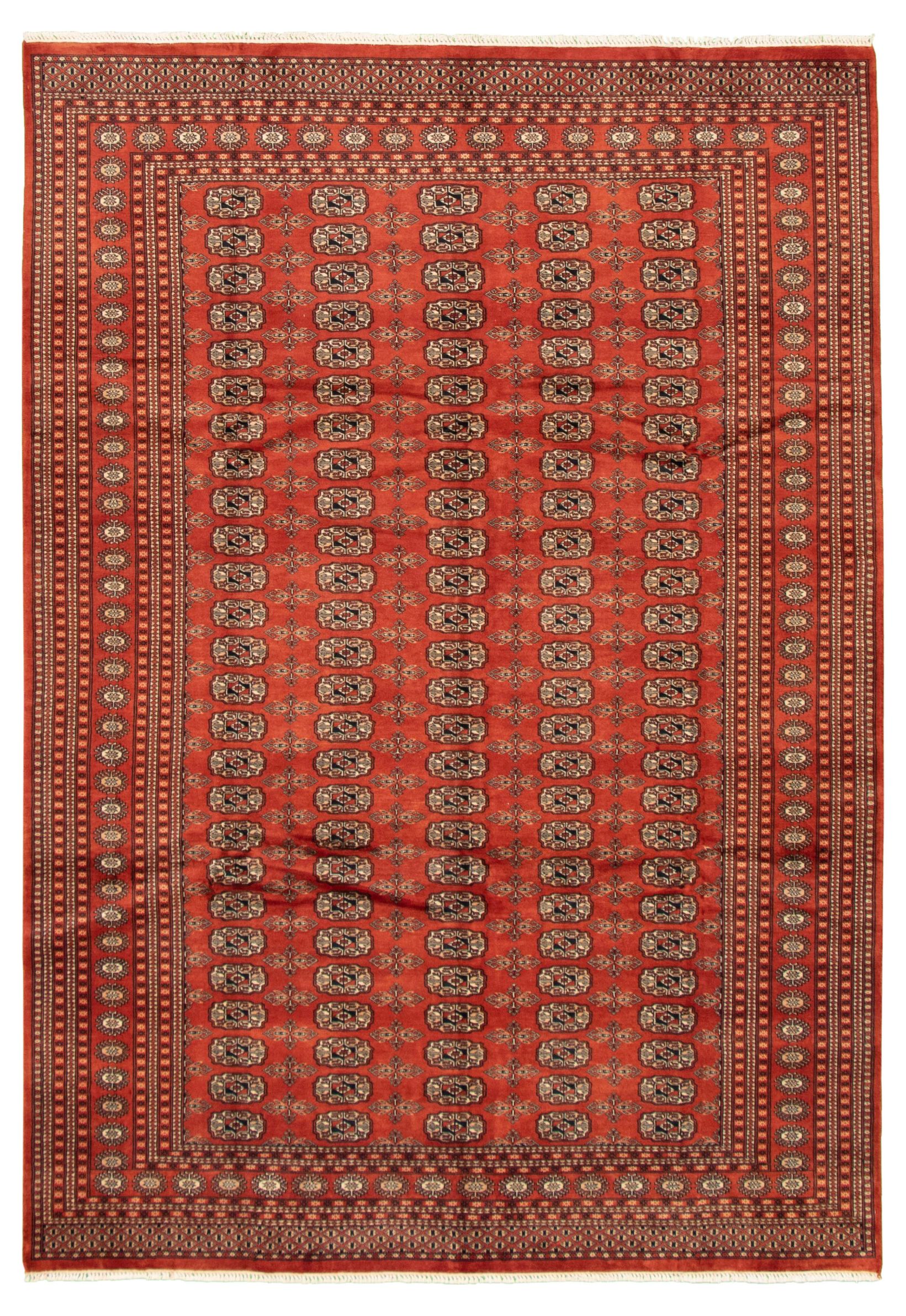 Hand-knotted Peshawar Bokhara Dark Copper Wool Rug 6'3" x 9'0" Size: 6'3" x 9'0"  