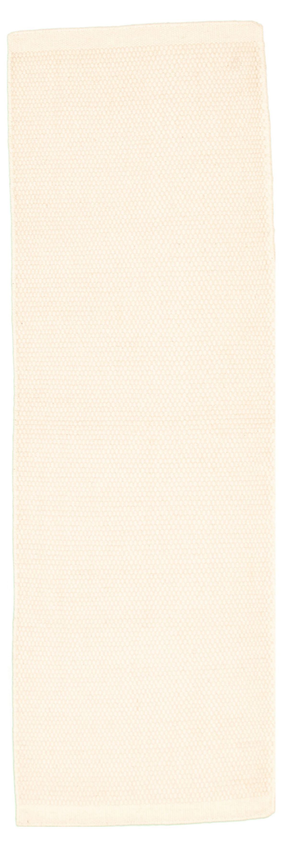 Hand loomed Bungalow CR Cream Wool Dhurrie 2'9" x 8'4" Size: 2'9" x 8'4"  