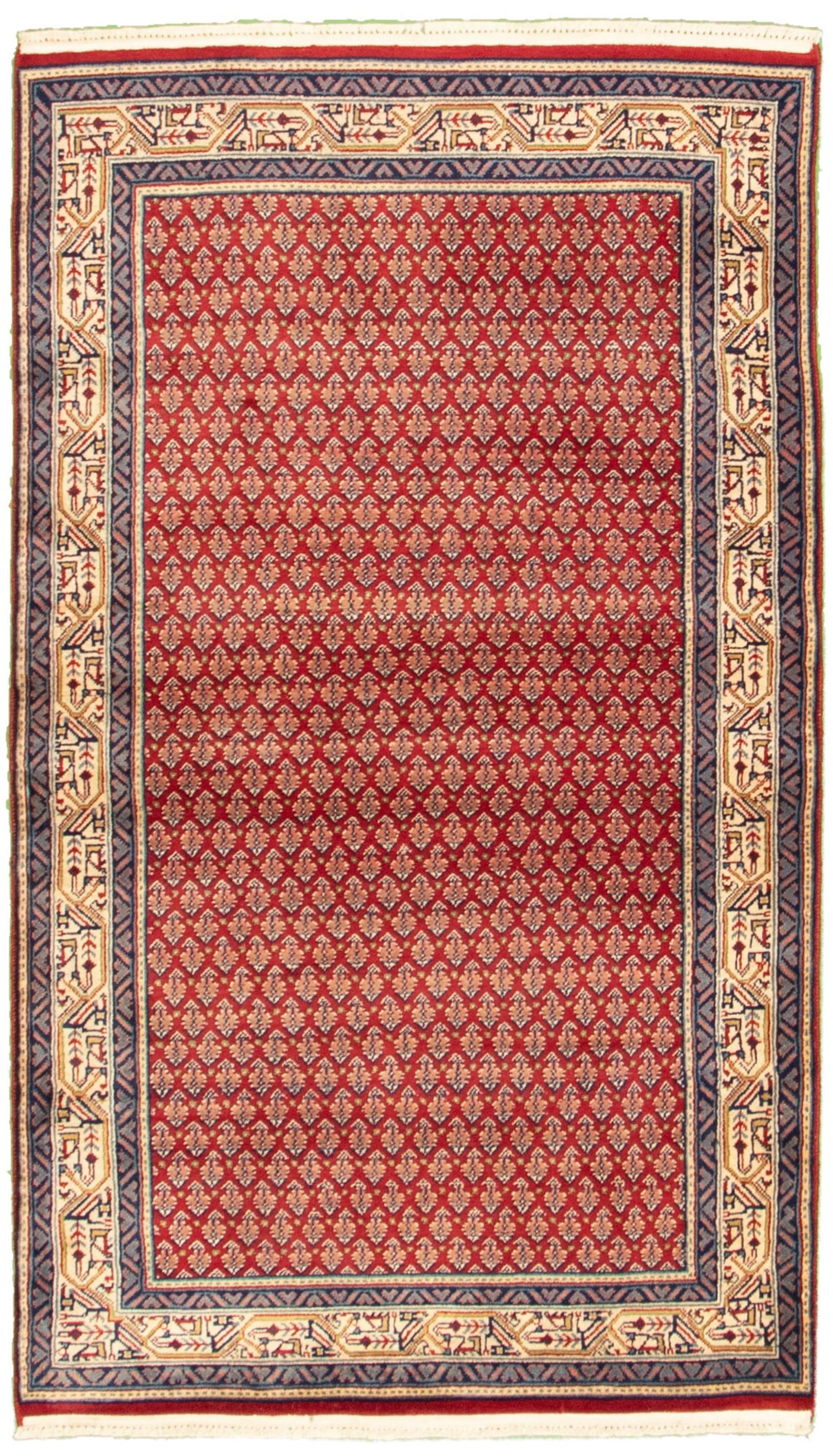 Hand-knotted Royal Sarough Red Wool Rug 2'11" x 5'2" Size: 2'11" x 5'2"  