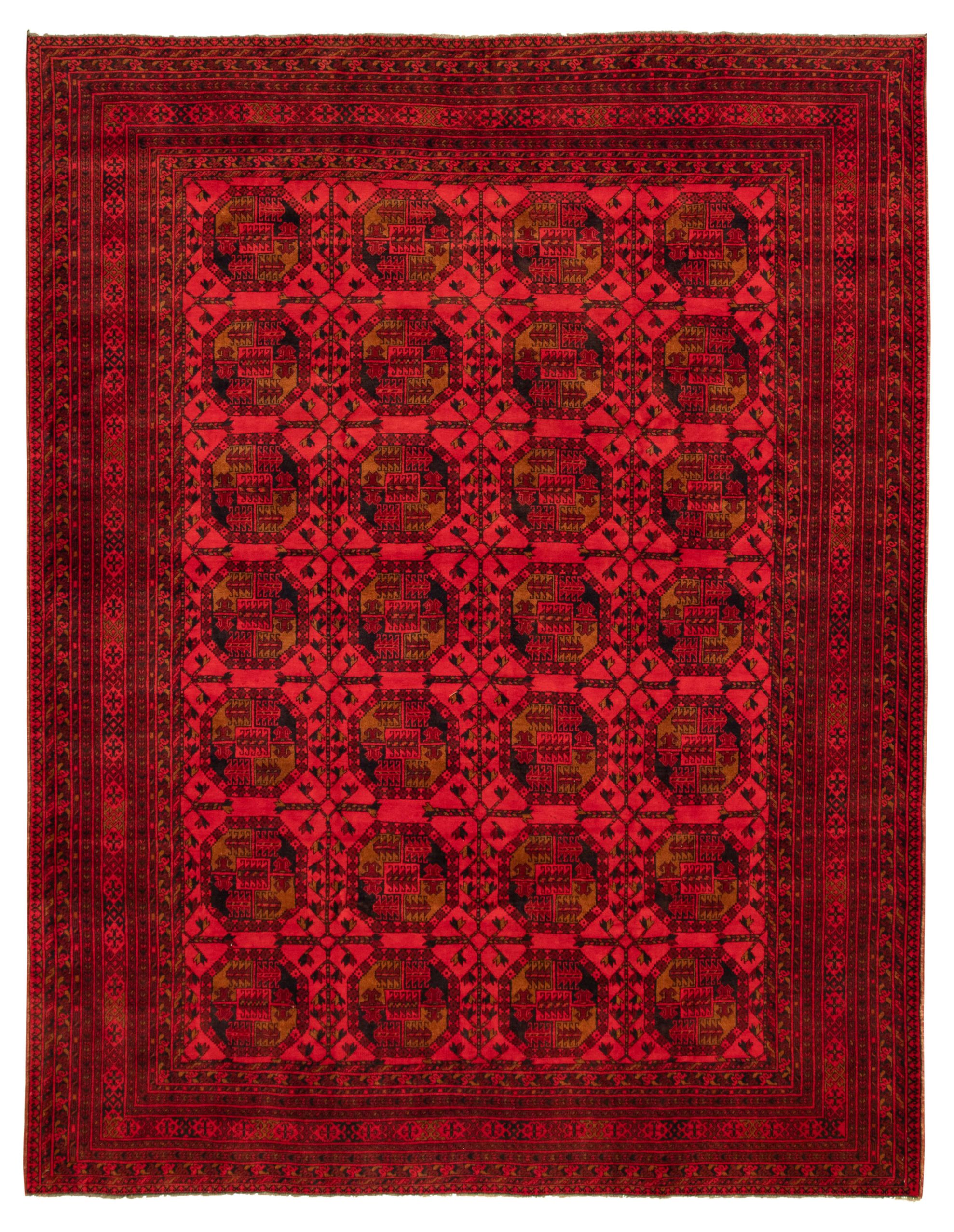 Hand-knotted Khal Mohammadi Red Wool Rug 8'6" x 11'1" Size: 8'6" x 11'1"  