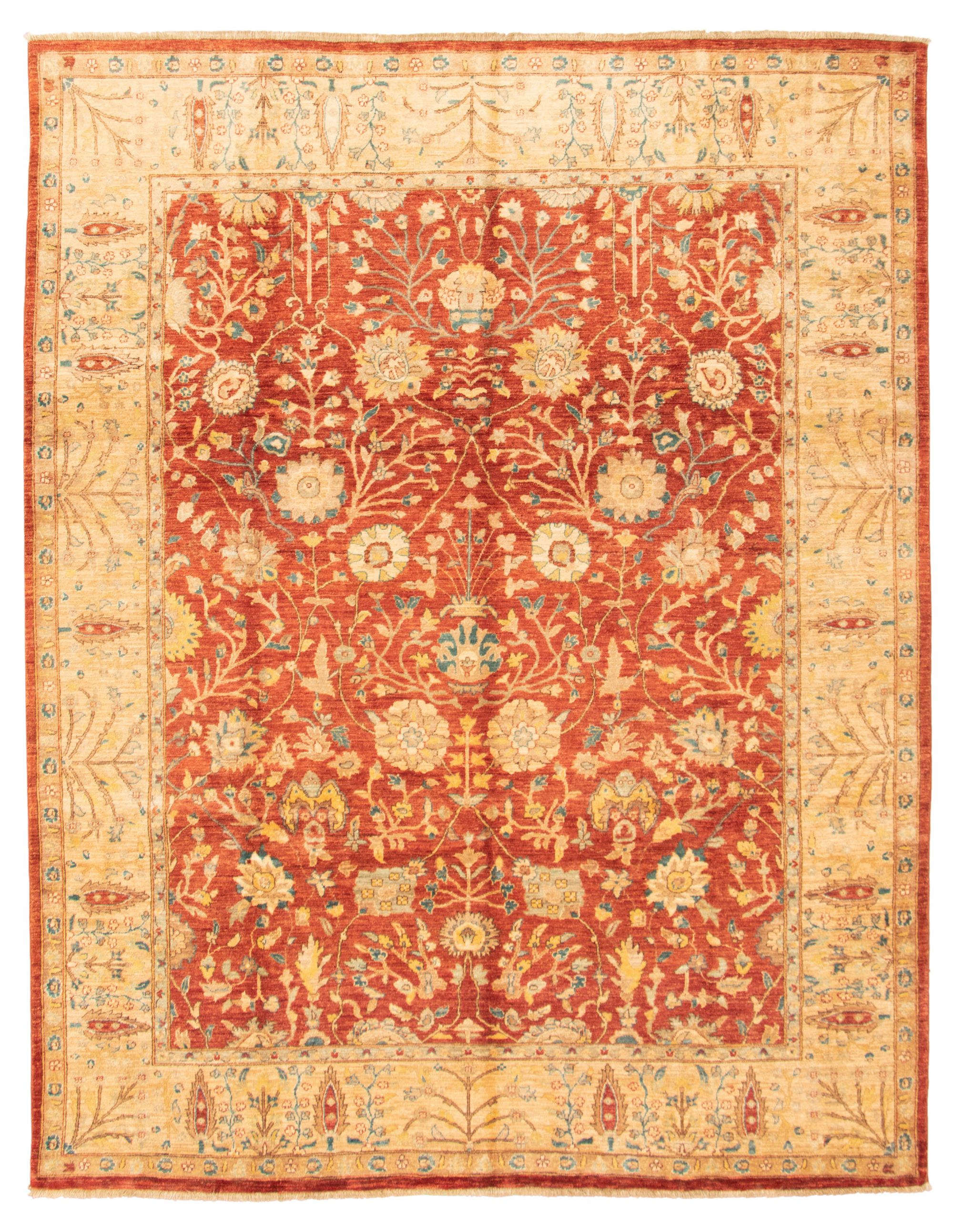Hand-knotted Chobi Finest Dark Copper Wool Rug 8'10" x 11'8" Size: 8'10" x 11'8"  