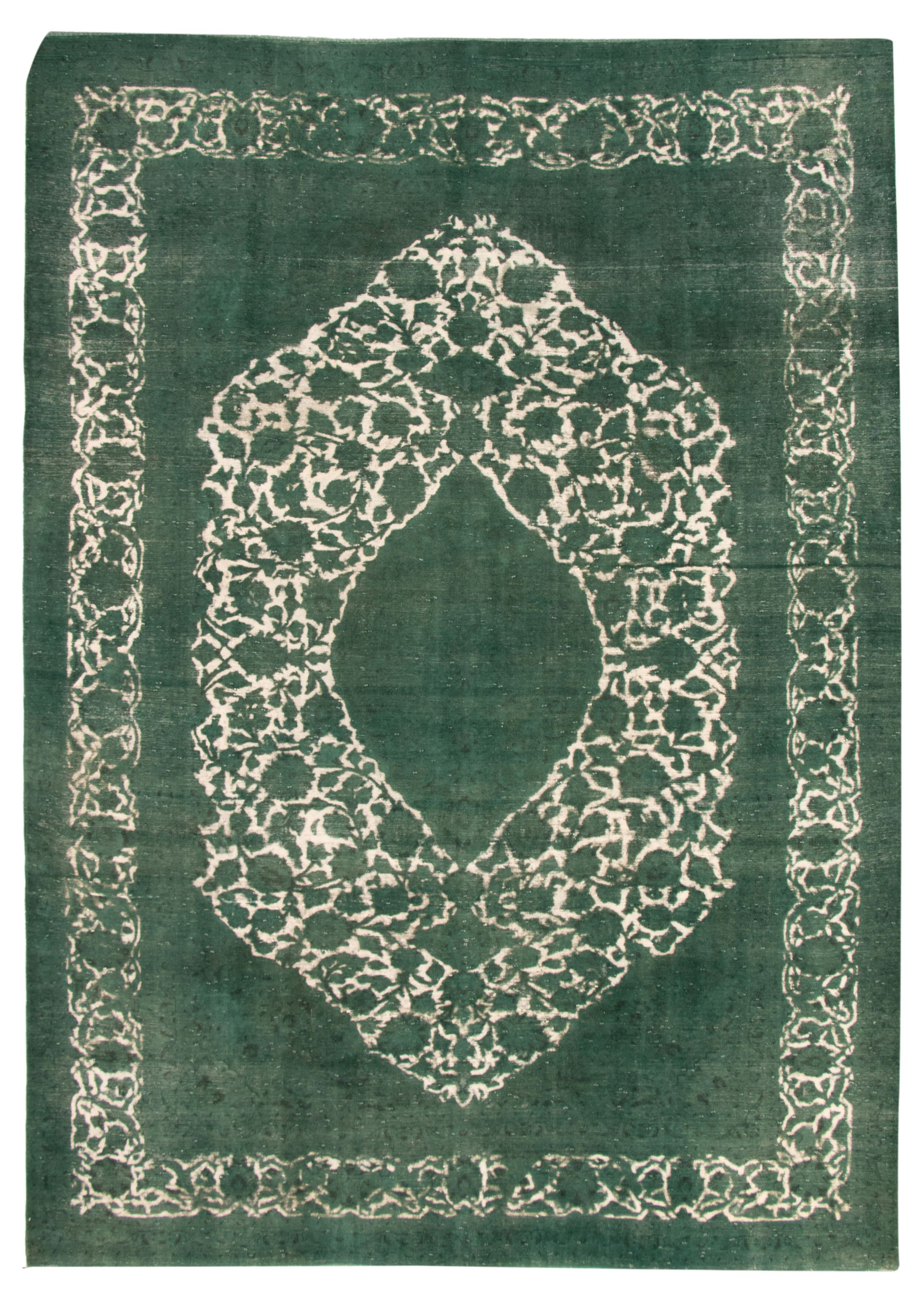 Hand-knotted Color Transition Teal Wool Rug 9'8" x 13'7" Size: 9'8" x 13'7"  