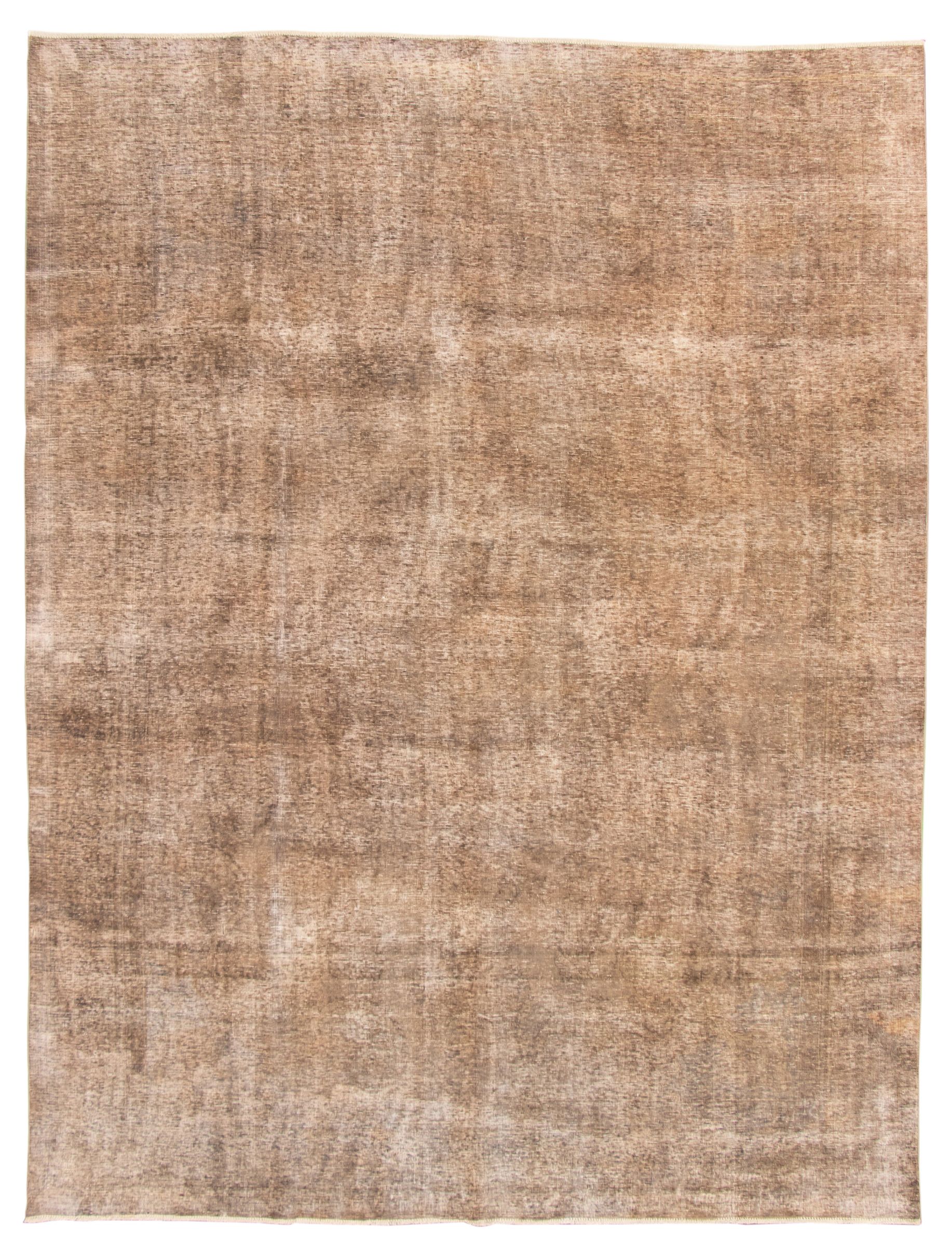 Hand-knotted Color Transition Brown Wool Rug 9'5" x 12'6" Size: 9'5" x 12'6"  