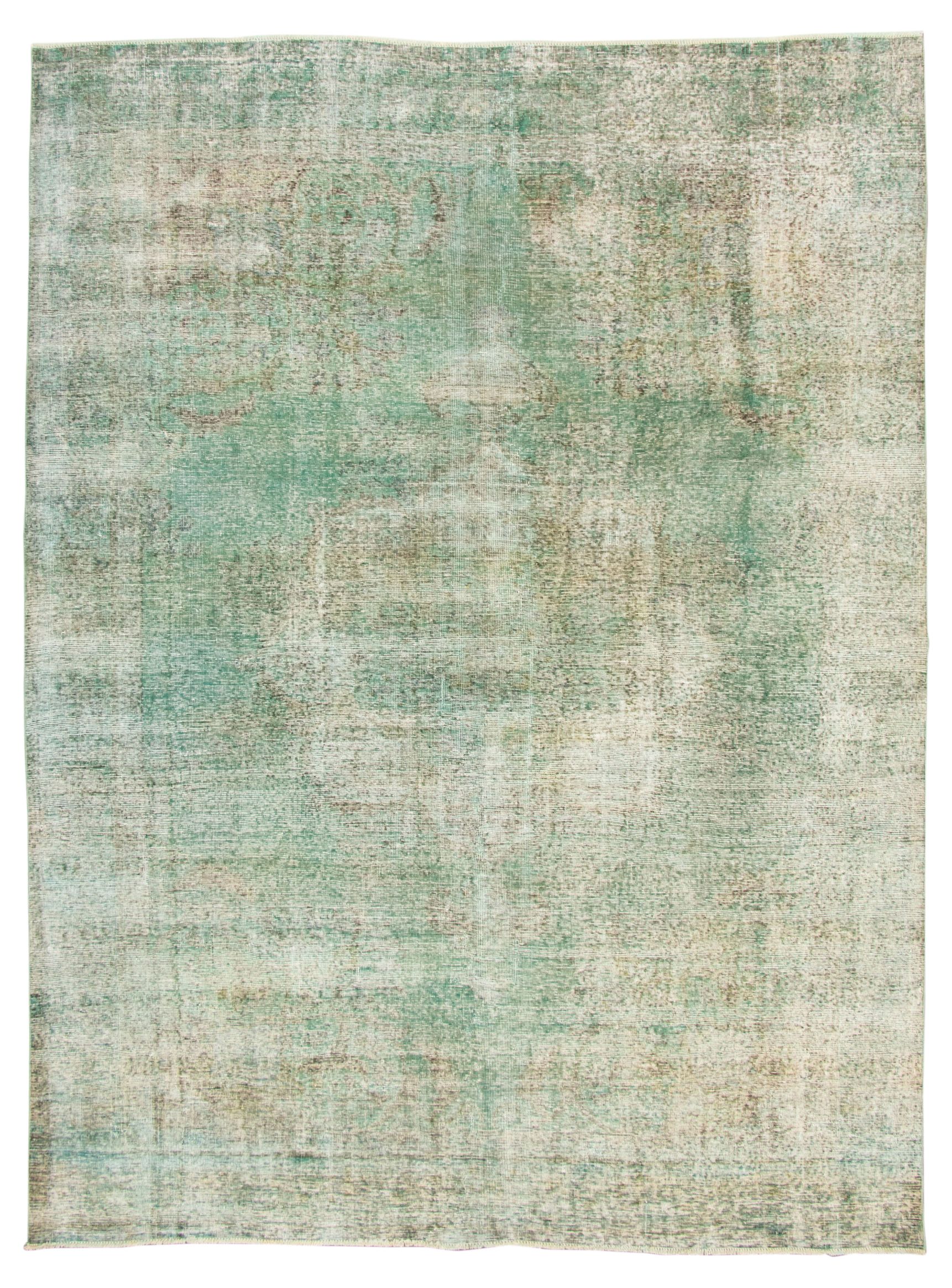 Hand-knotted Color Transition Teal Wool Rug 9'3" x 12'2" Size: 9'3" x 12'2"  