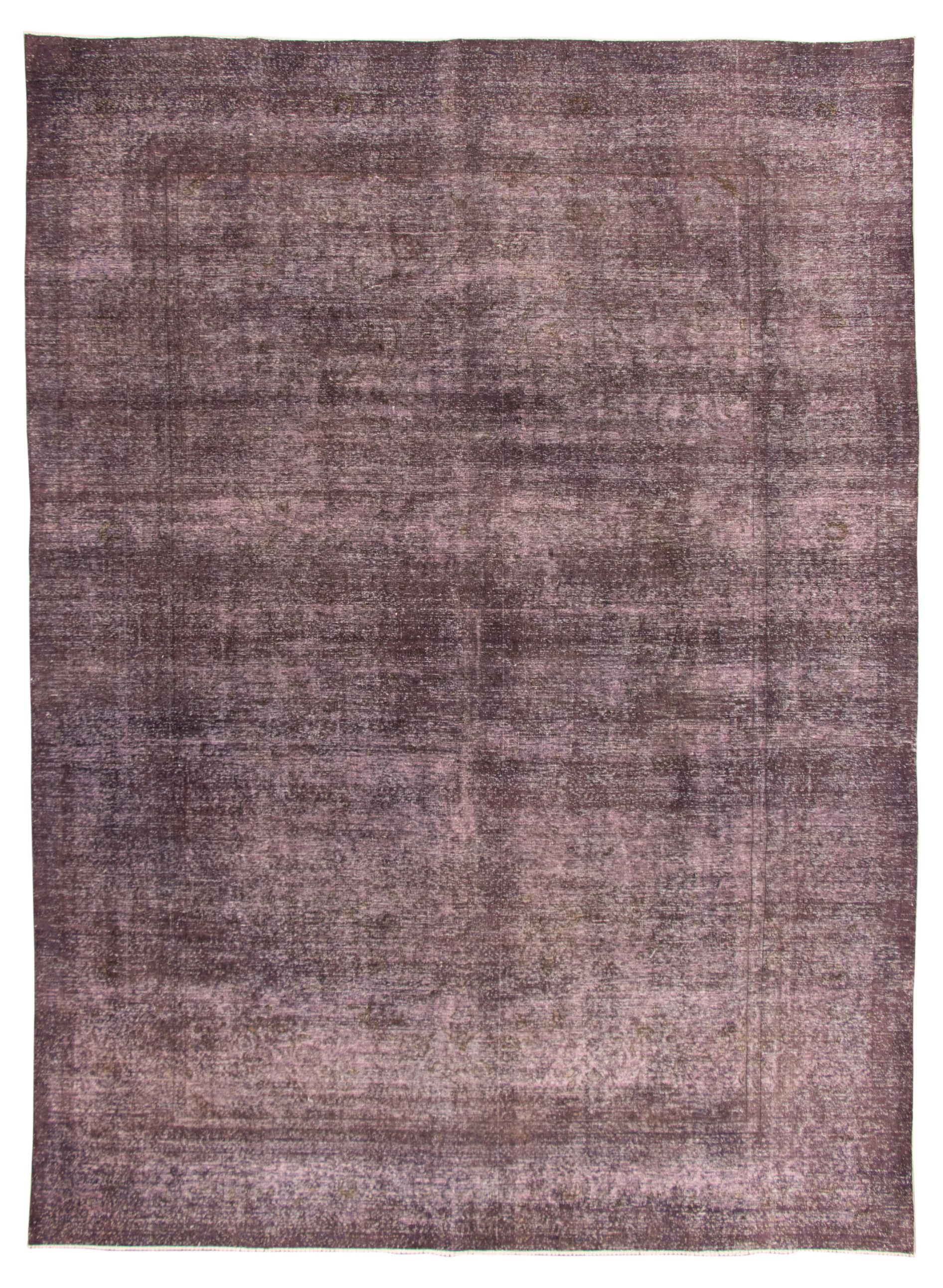 Hand-knotted Color Transition Burgundy Wool Rug 9'7" x 13'0" Size: 9'7" x 13'0"  