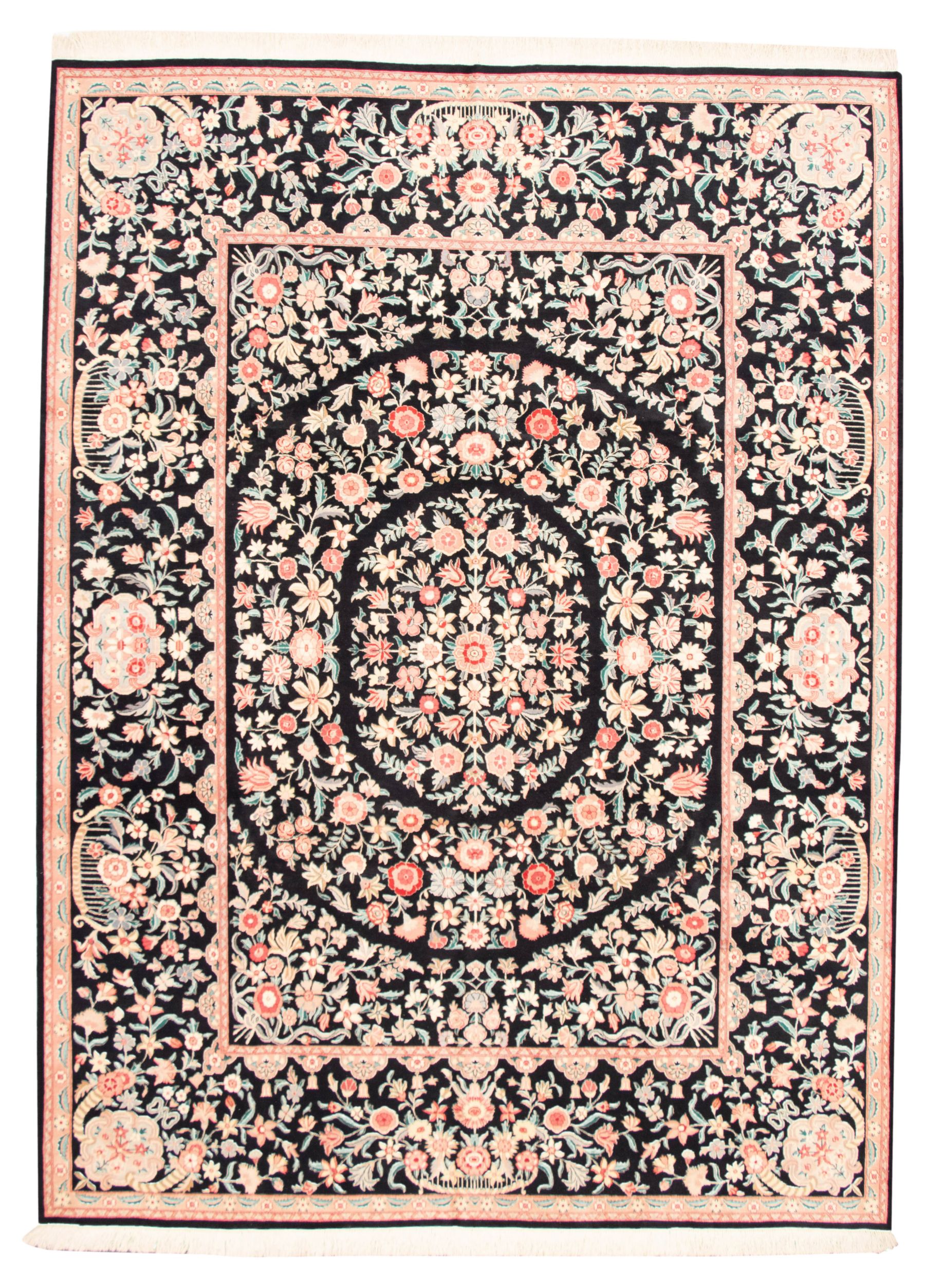 Hand-knotted Pako Persian 18/20 Black Wool Rug 9'0" x 12'0" Size: 9'0" x 12'0"  