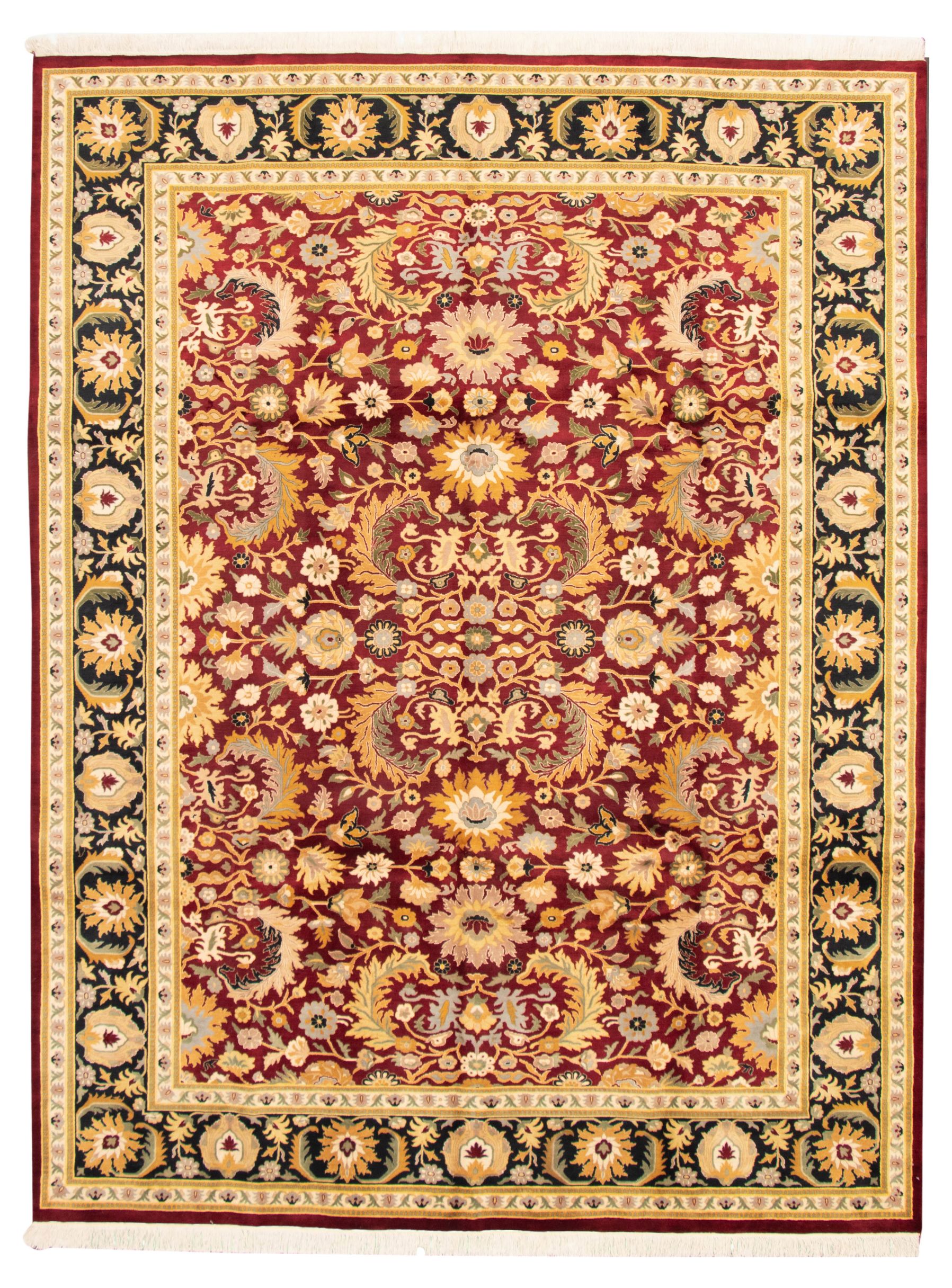 Hand-knotted Pako Persian 18/20 Red Wool Rug 9'1" x 12'0" Size: 9'1" x 12'0"  