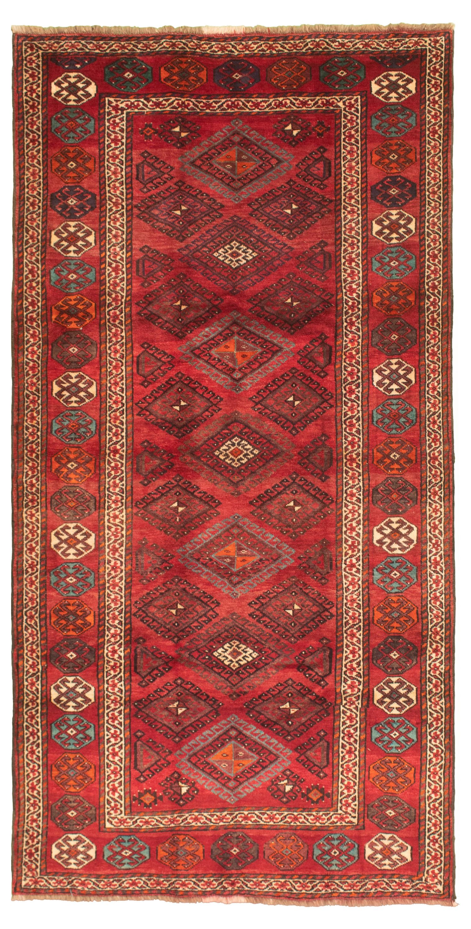 Hand-knotted Authentic Turkish Dark Copper Wool Rug 5'1" x 9'10" Size: 5'1" x 9'10"  