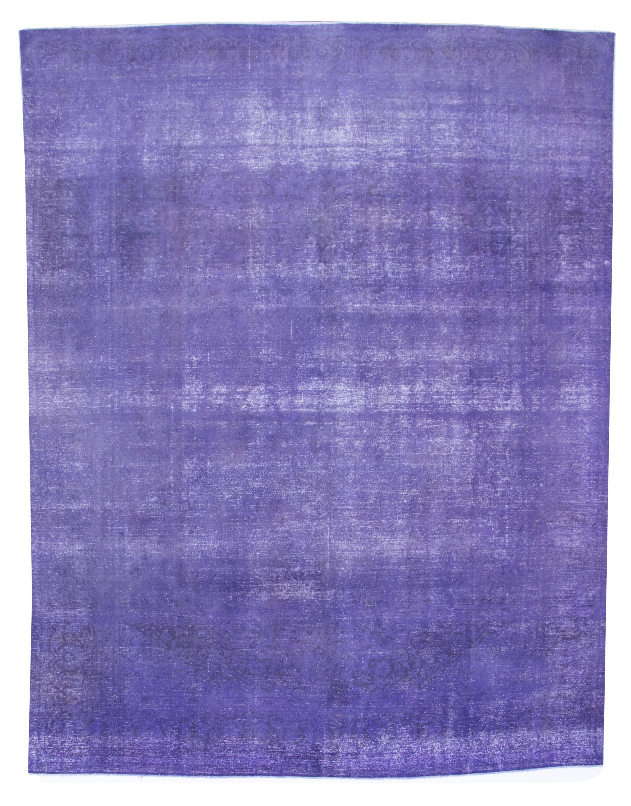 Hand-knotted Color Transition Indigo Wool Rug 9'7" x 12'4" Size: 9'7" x 12'4"  