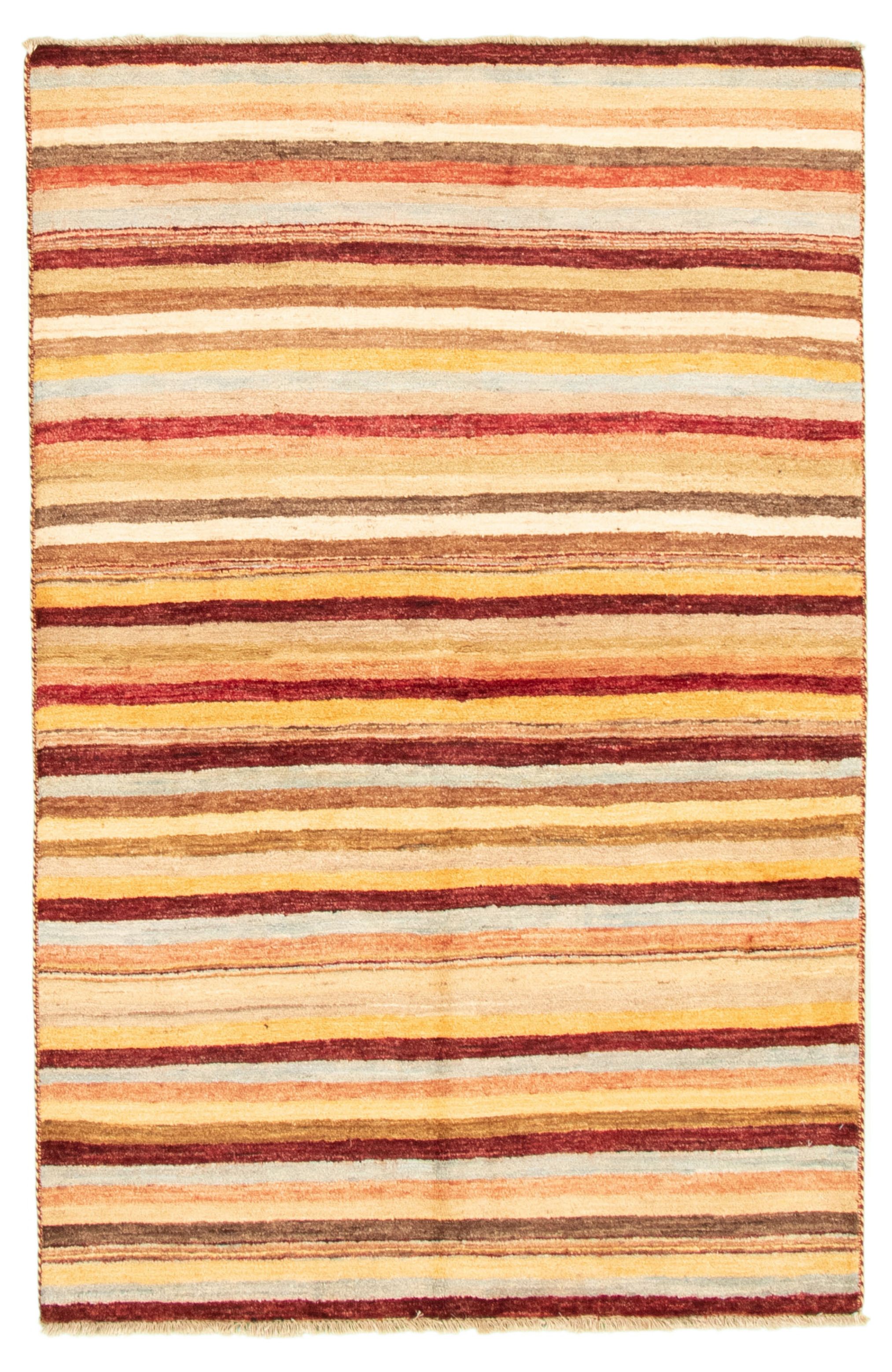 Hand-knotted Peshawar Ziegler Dark Red Wool Rug 4'0" x 6'2" Size: 4'0" x 6'2"  