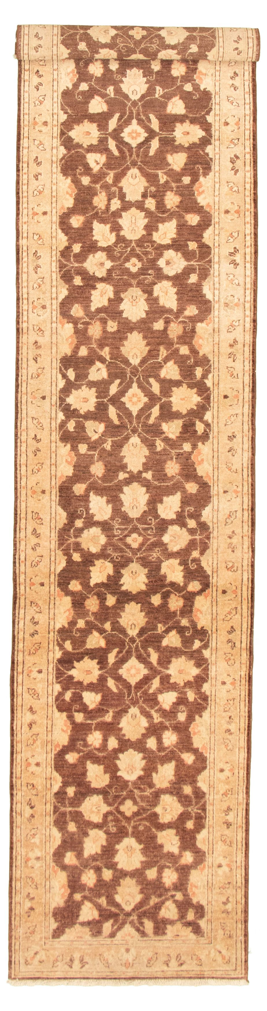 Hand-knotted Chobi Finest Dark Brown Wool Rug 2'7" x 13'1" Size: 2'7" x 13'1"  