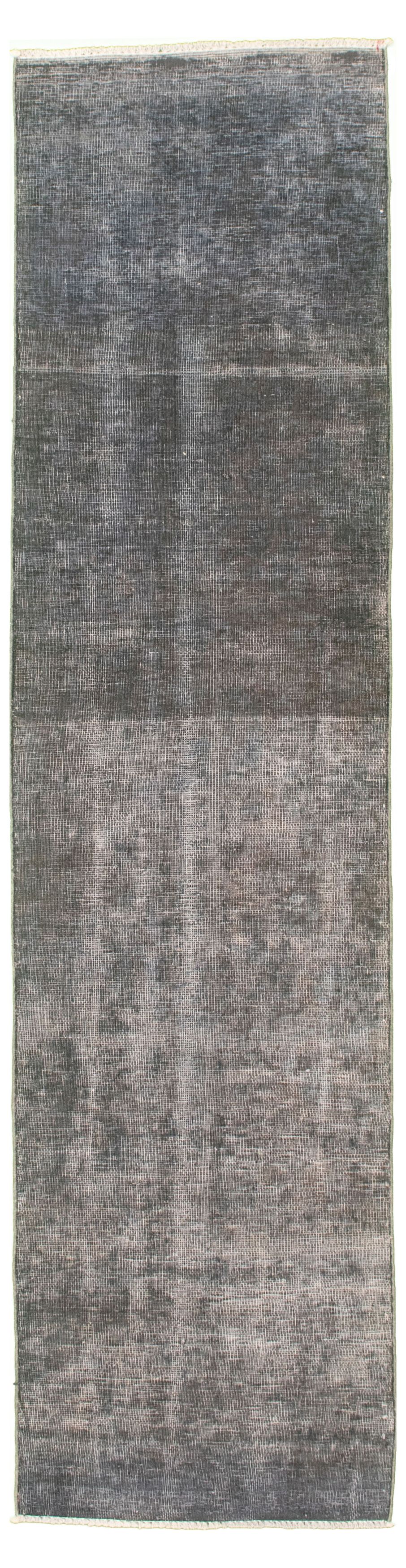 Hand-knotted Color Transition Dark Navy Wool Rug 2'1" x 8'8" Size: 2'1" x 8'8"  
