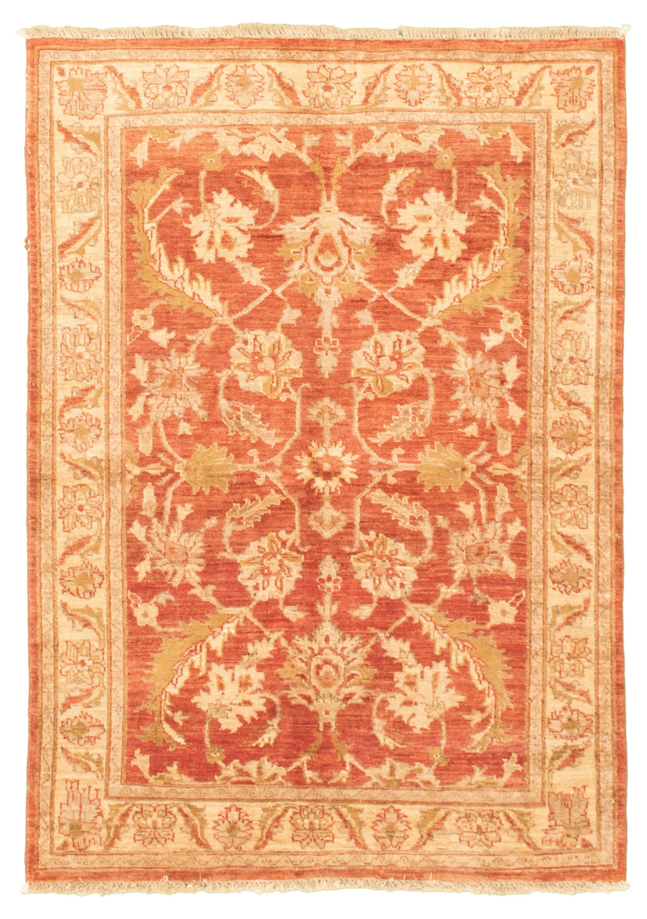 Hand-knotted Chobi Finest Dark Copper Wool Rug 3'10" x 5'7" Size: 3'10" x 5'7"  