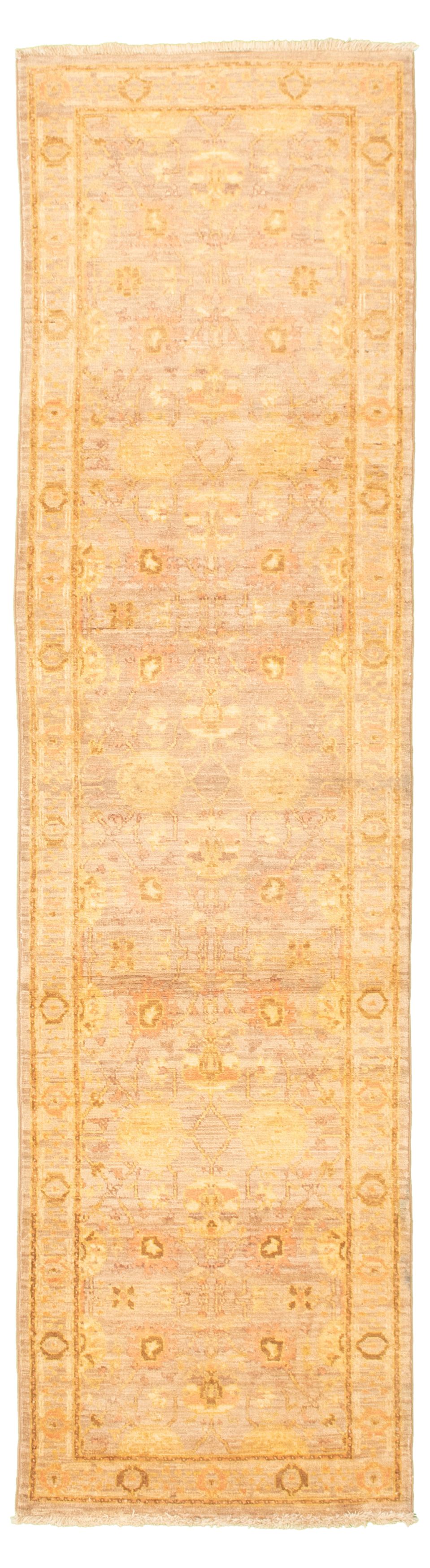 Hand-knotted Chobi Finest Grey Wool Rug 2'8" x 9'4" Size: 2'8" x 9'4"  