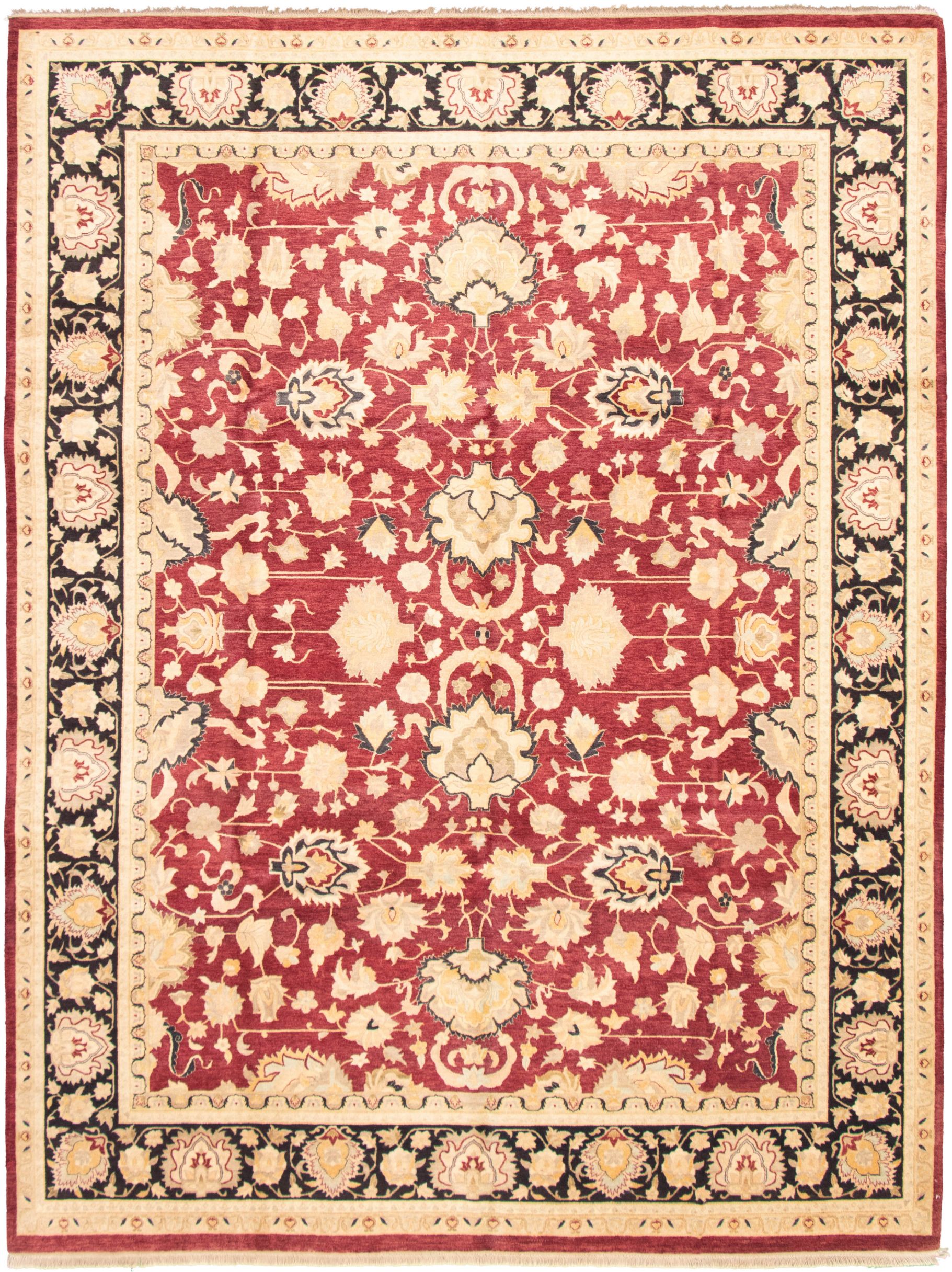 Hand-knotted Pako Persian 18/20 Dark Red Wool Rug 9'3" x 12'0" Size: 9'3" x 12'0"  