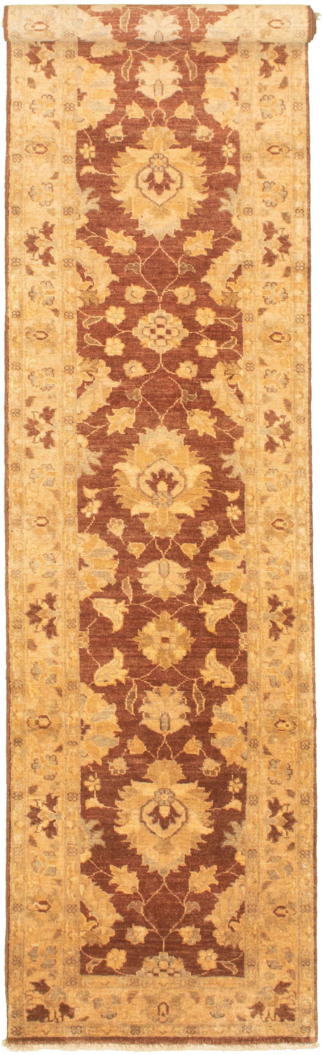 Hand-knotted Chobi Finest Brown Wool Rug 2'5" x 12'8" Size: 2'5" x 12'8"  