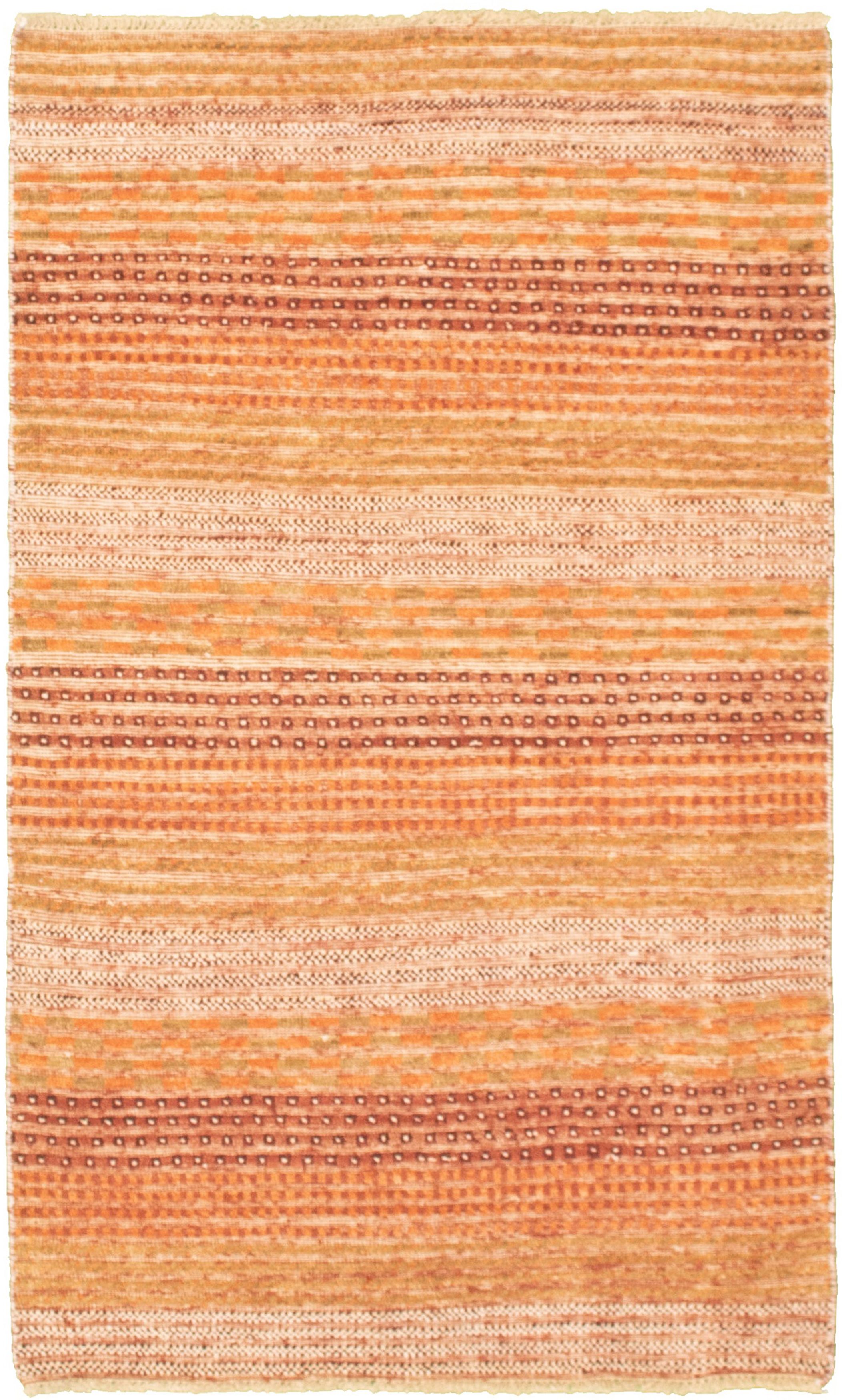 Hand-knotted Peshawar Ziegler Dark Copper, Tan Wool Rug 3'1" x 5'1" Size: 3'1" x 5'1"  