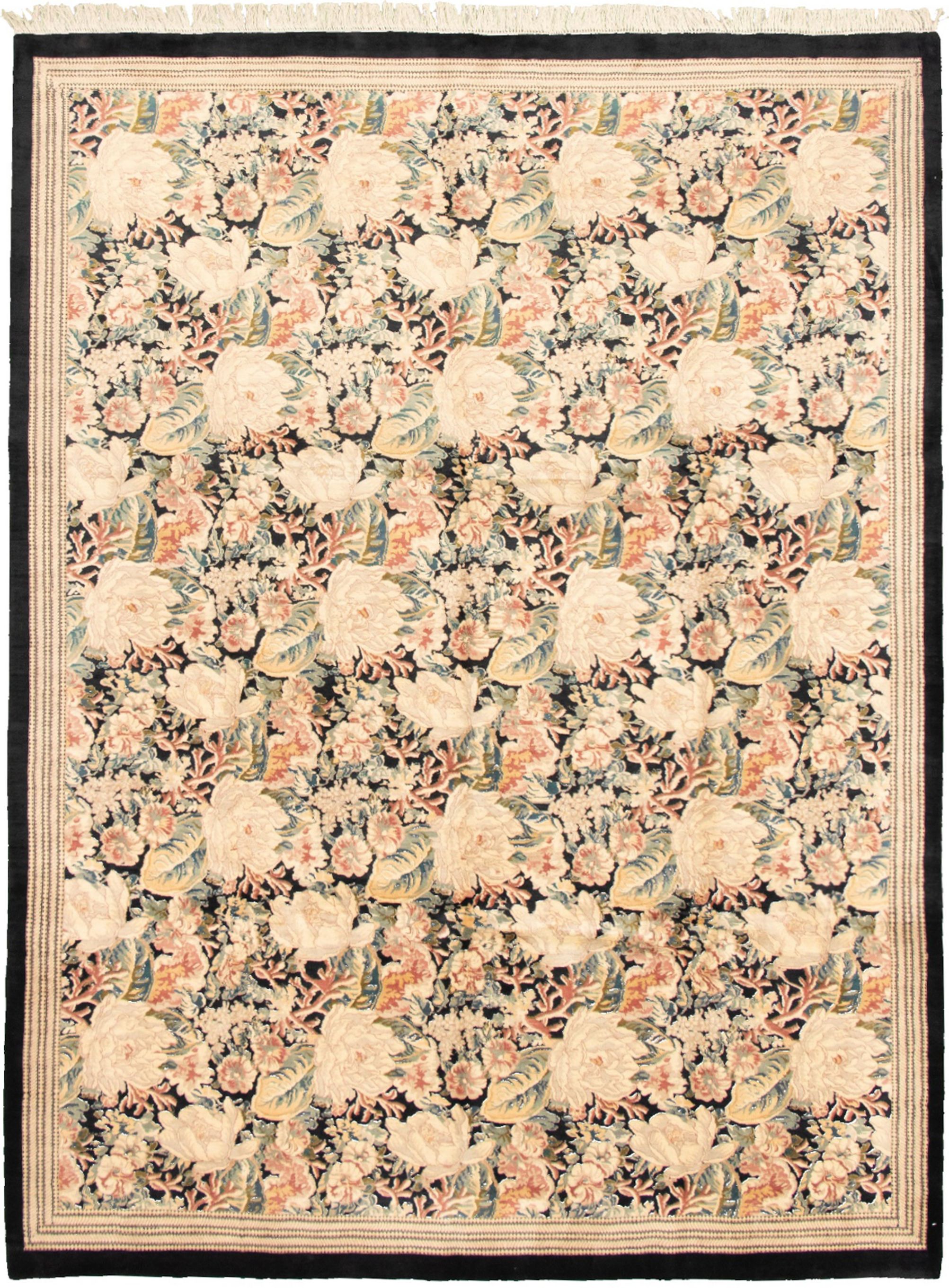 Hand-knotted Pako Persian 18/20 Ivory Wool Rug 7'9" x 10'7" Size: 7'9" x 10'7"  