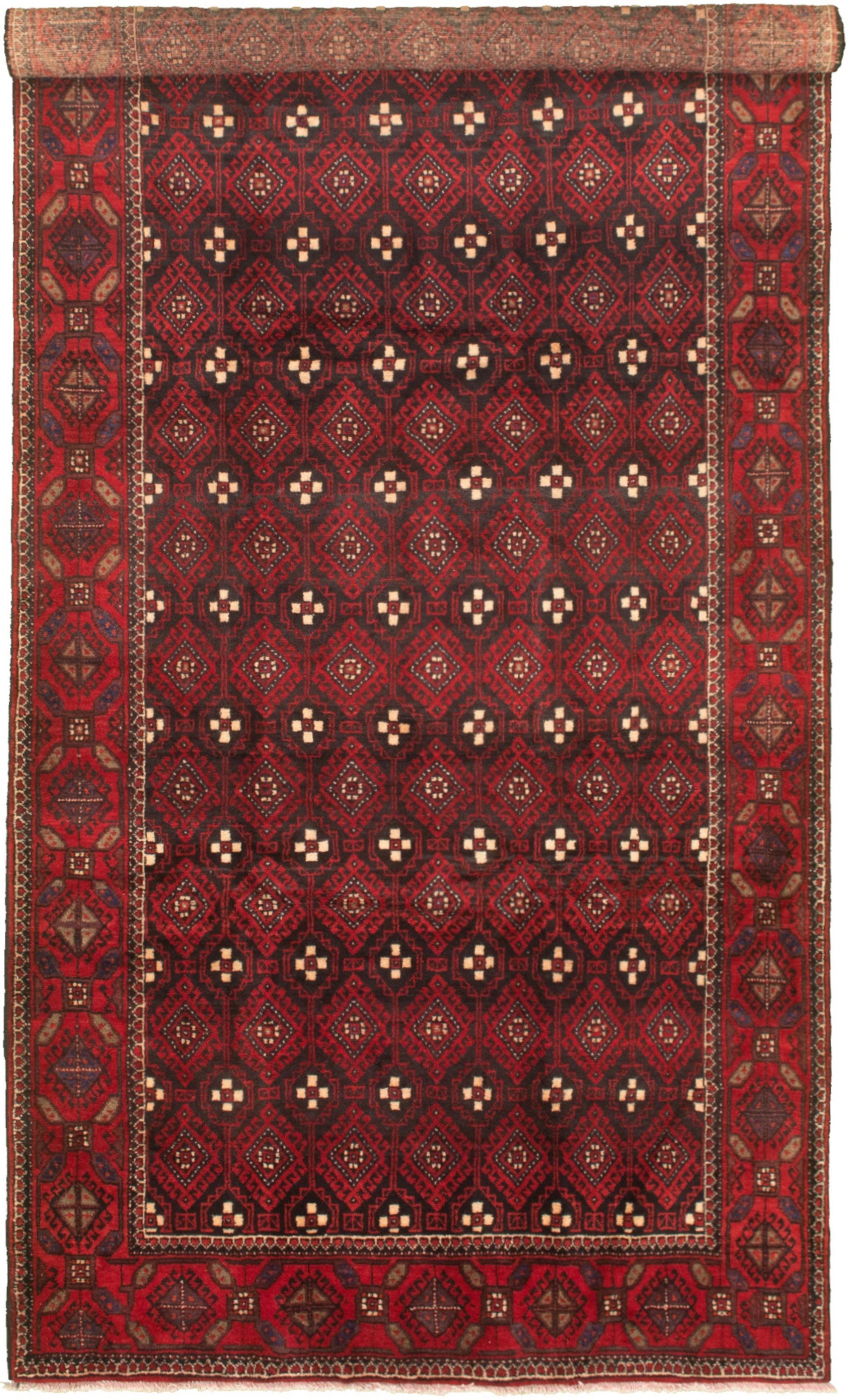 Hand-knotted Authentic Turkish Red Wool Rug 5'4" x 12'6" Size: 5'4" x 12'6"  