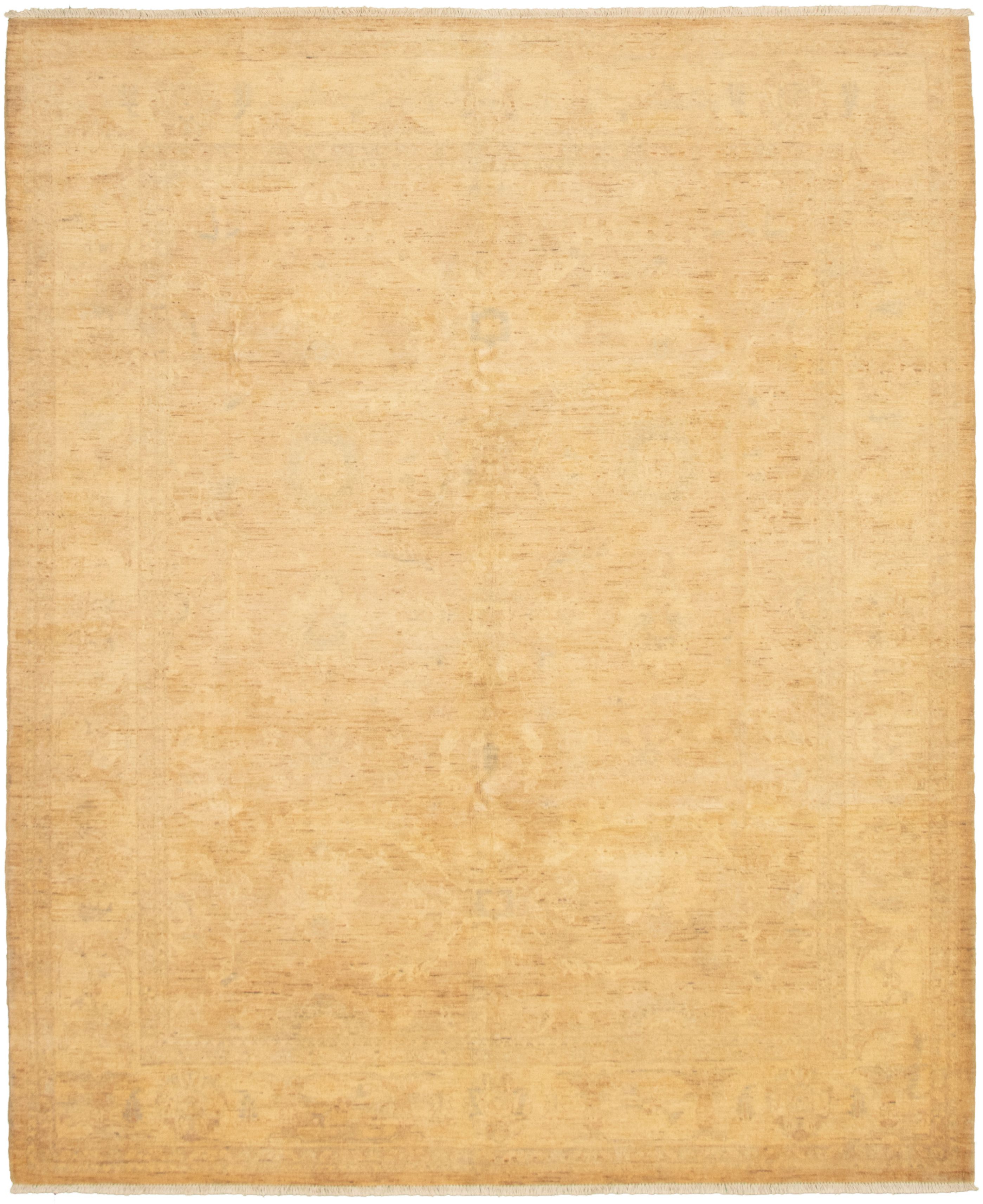 Hand-knotted Chobi Finest Ivory Wool Rug 8'0" x 10'0"  Size: 8'0" x 10'0"  