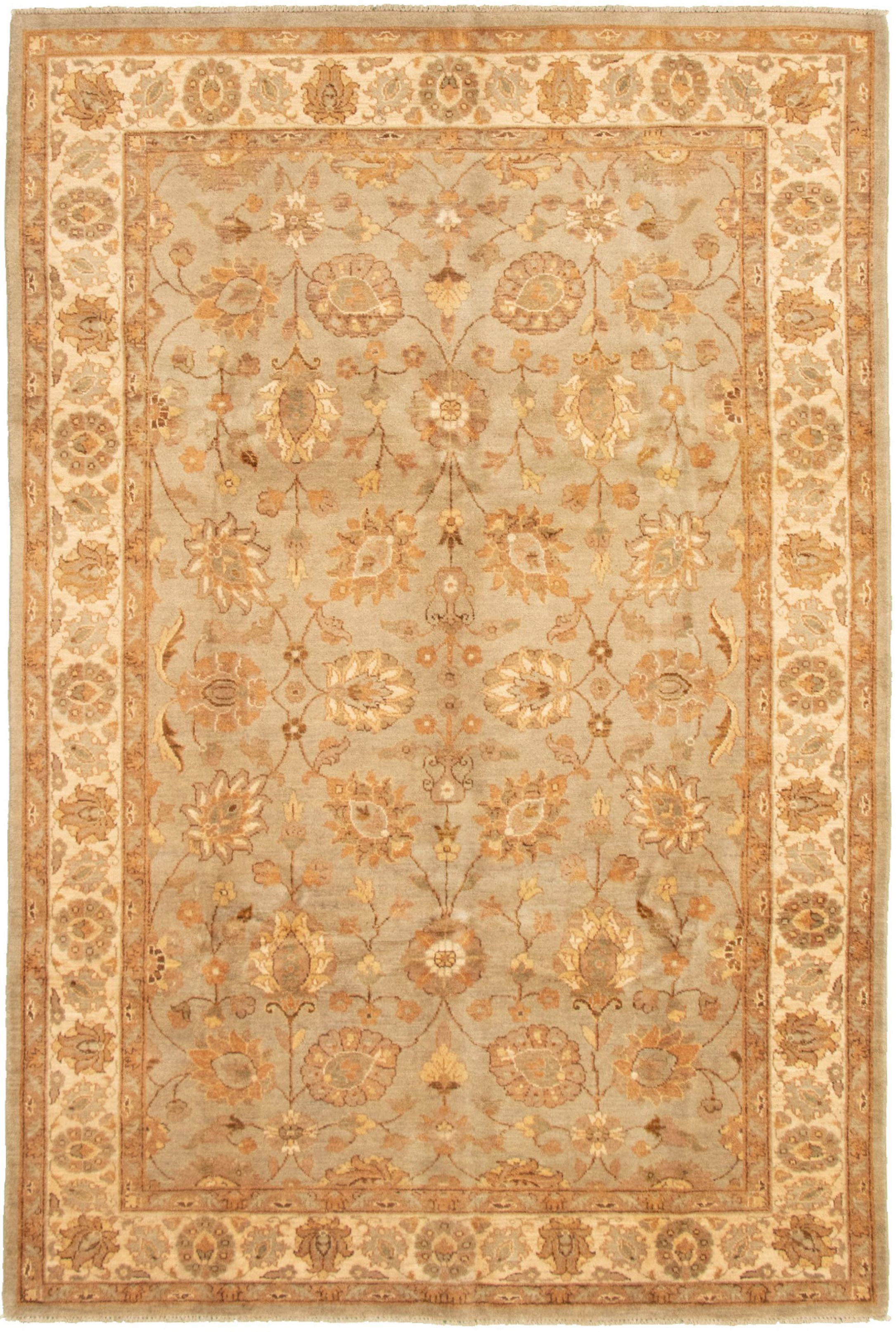 Hand-knotted Chobi Twisted Grey Wool Rug 7'0" x 10'5" Size: 7'0" x 10'5"  