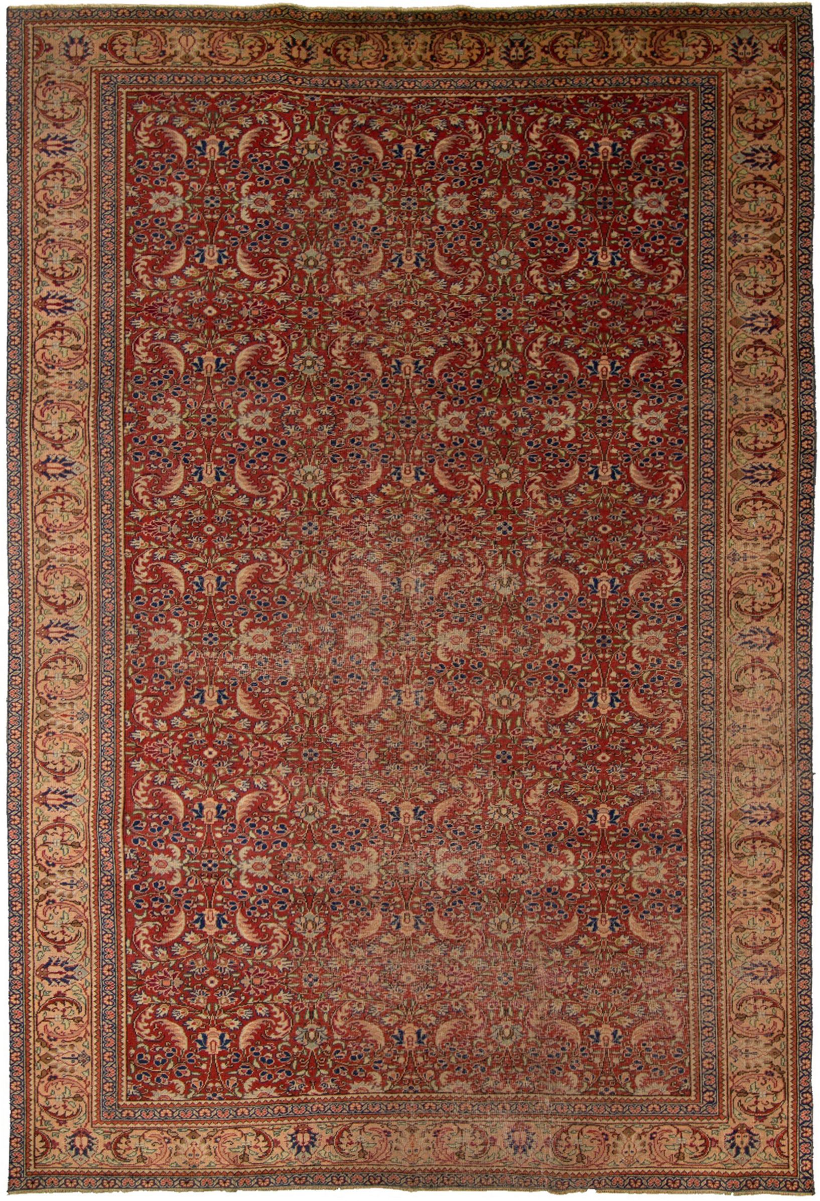 Hand-knotted Keisari Vintage Ivory, Red  Rug 7'1" x 10'8" Size: 7'1" x 10'8"  
