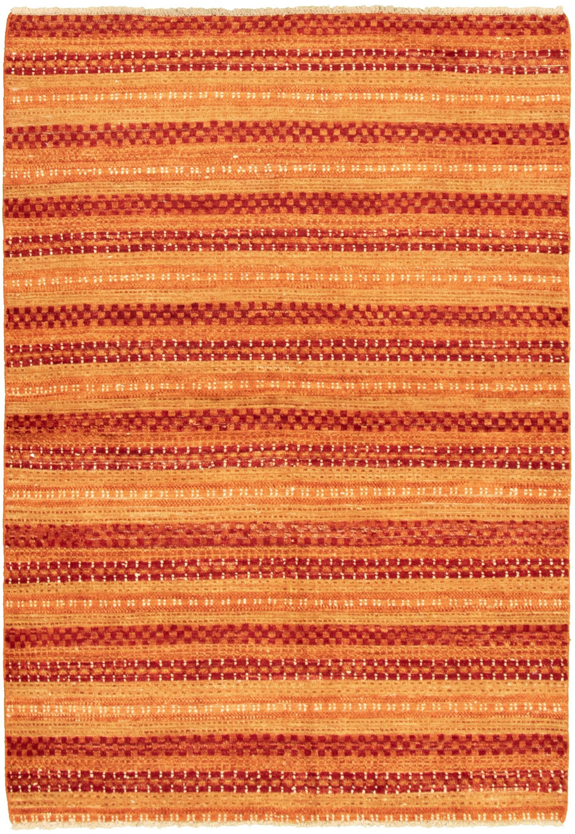 Hand-knotted Peshawar Ziegler Copper, Dark Red Wool Rug 4'3" x 6'4" Size: 4'3" x 6'4"  