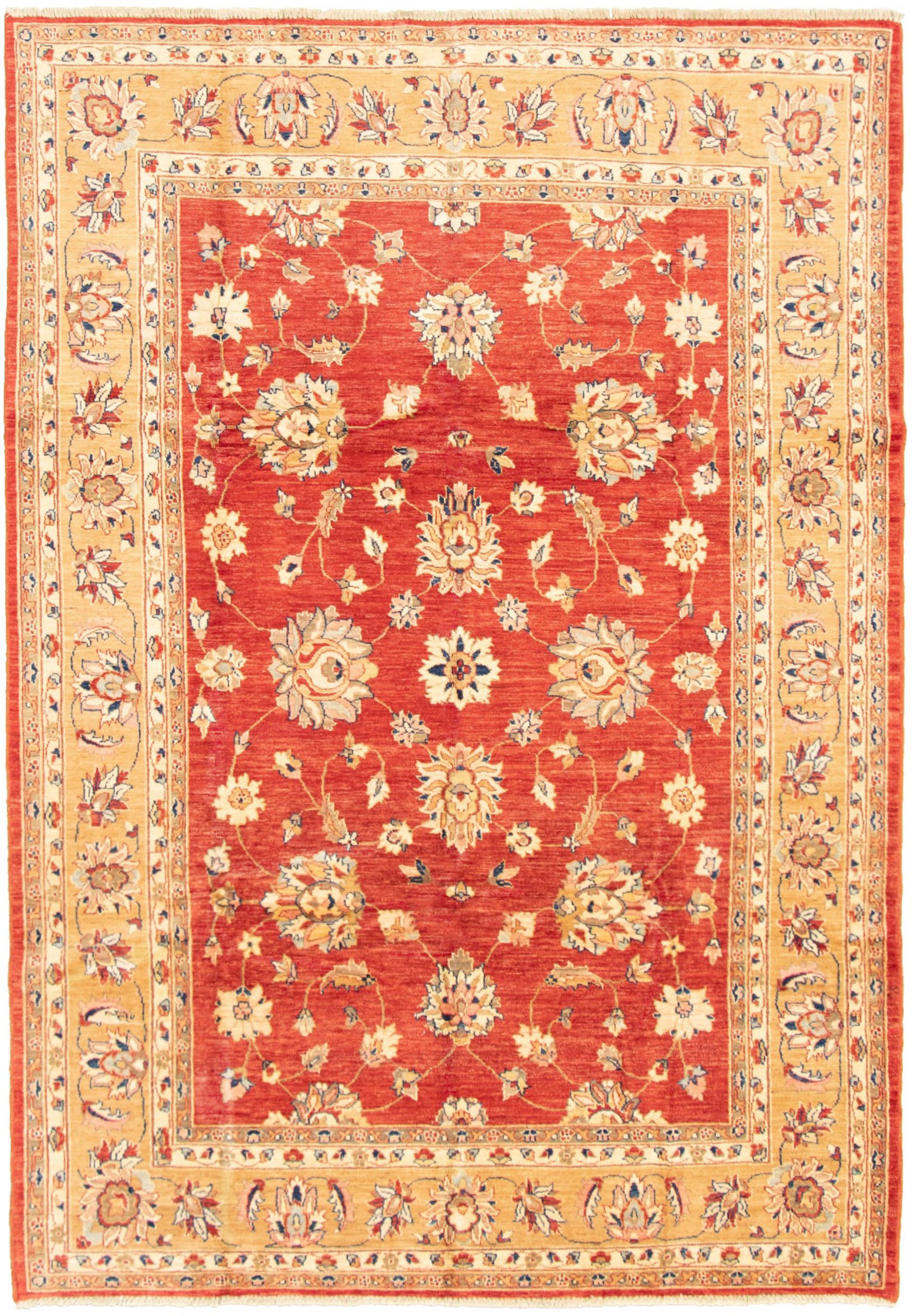Hand-knotted Chobi Finest Red Wool Rug 8'2" x 9'9" Size: 8'2" x 9'9"  