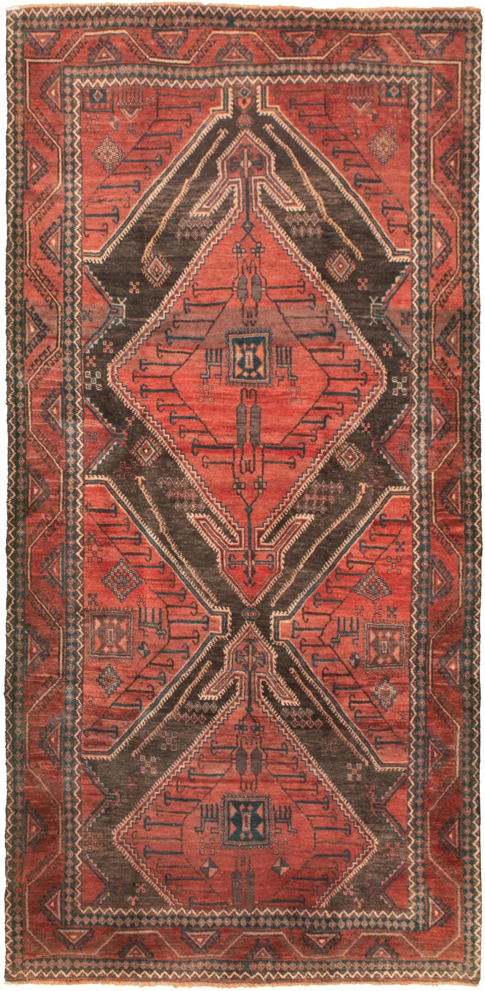 Hand-knotted Authentic Turkish Dark Copper Wool Rug 4'2" x 9'0" Size: 4'2" x 9'0"  