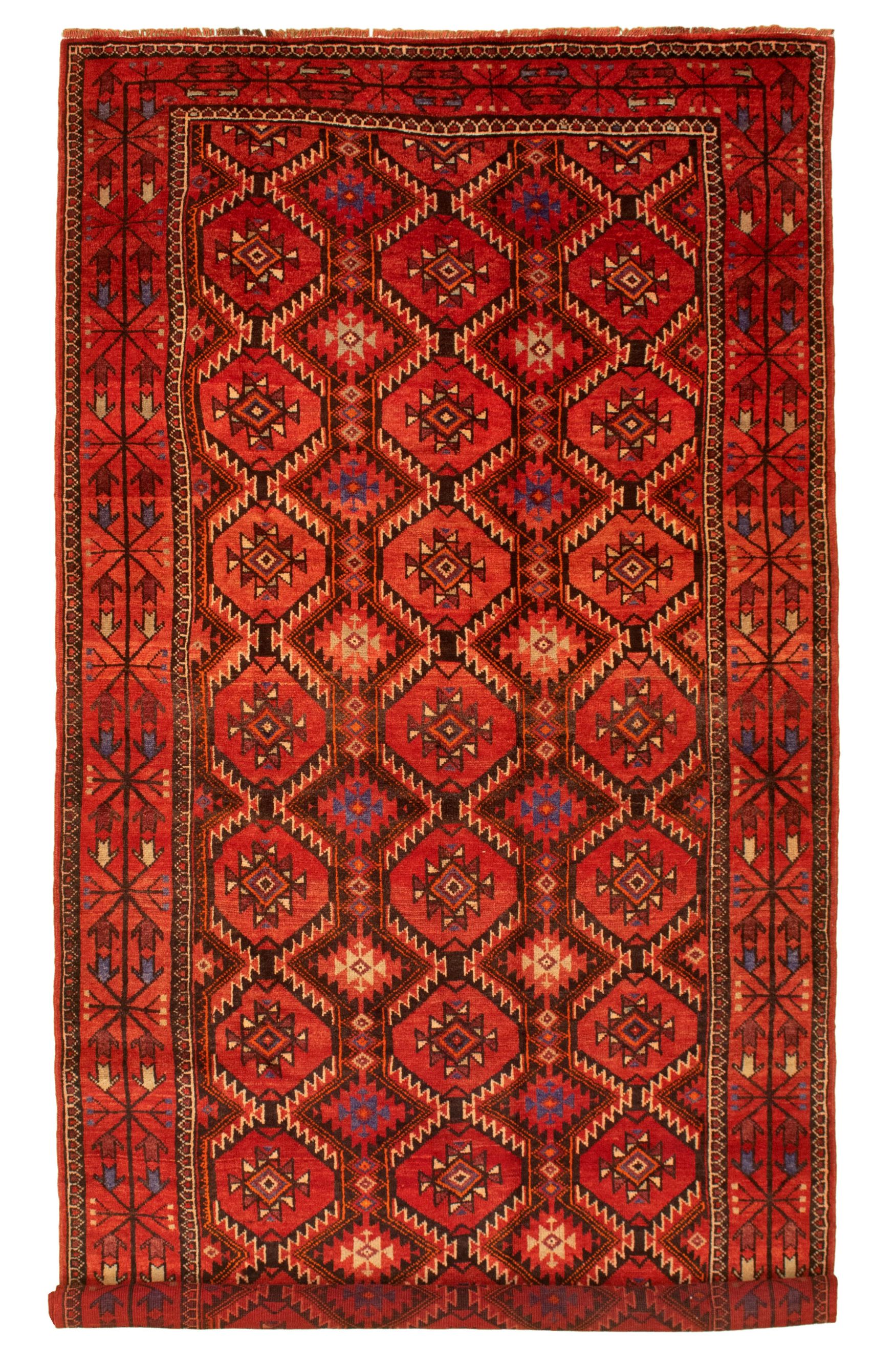 Hand-knotted Authentic Turkish Dark Copper Wool Rug 5'1" x 10'6" Size: 5'1" x 10'6"  