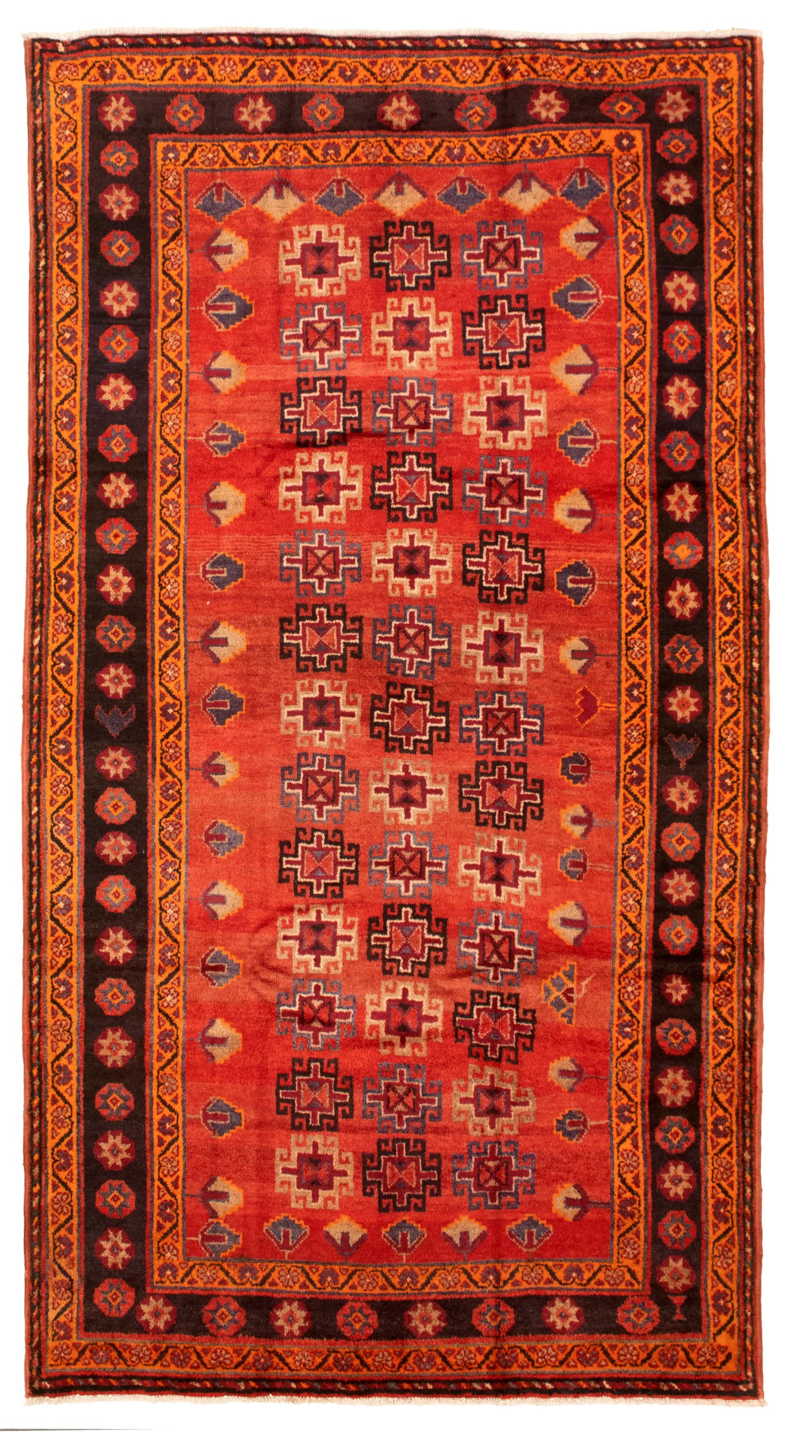 Hand-knotted Authentic Turkish Dark Copper Wool Rug 5'2" x 9'9" Size: 5'2" x 9'9"  