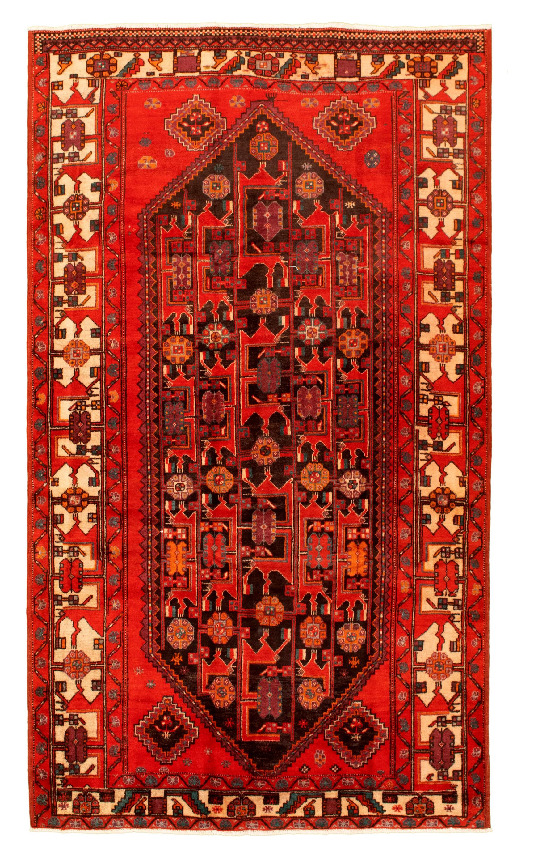 Hand-knotted Authentic Turkish Black, Dark Copper Wool Rug 5'4" x 9'0" Size: 5'4" x 9'0"  
