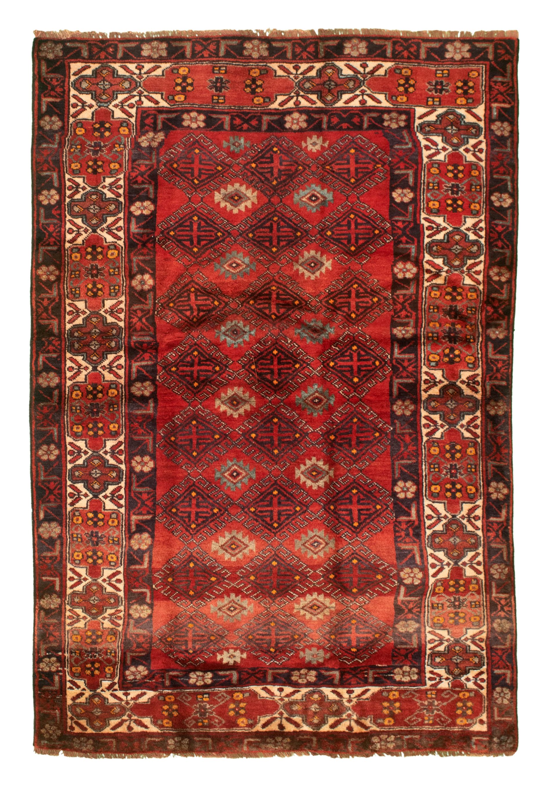 Hand-knotted Authentic Turkish Dark Copper Wool Rug 4'9" x 7'3" Size: 4'9" x 7'3"  