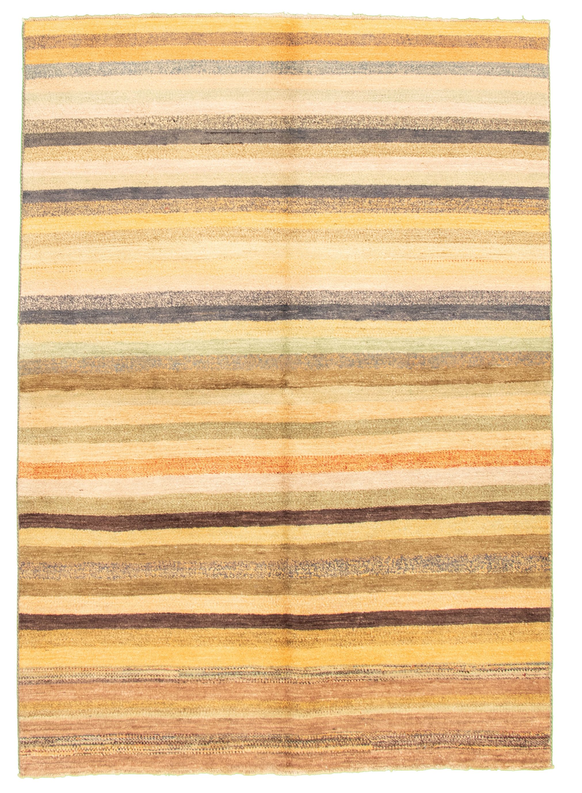 Hand-knotted Peshawar Ziegler Multi Color Wool Rug 5'6" x 8'1" Size: 5'6" x 8'1"  