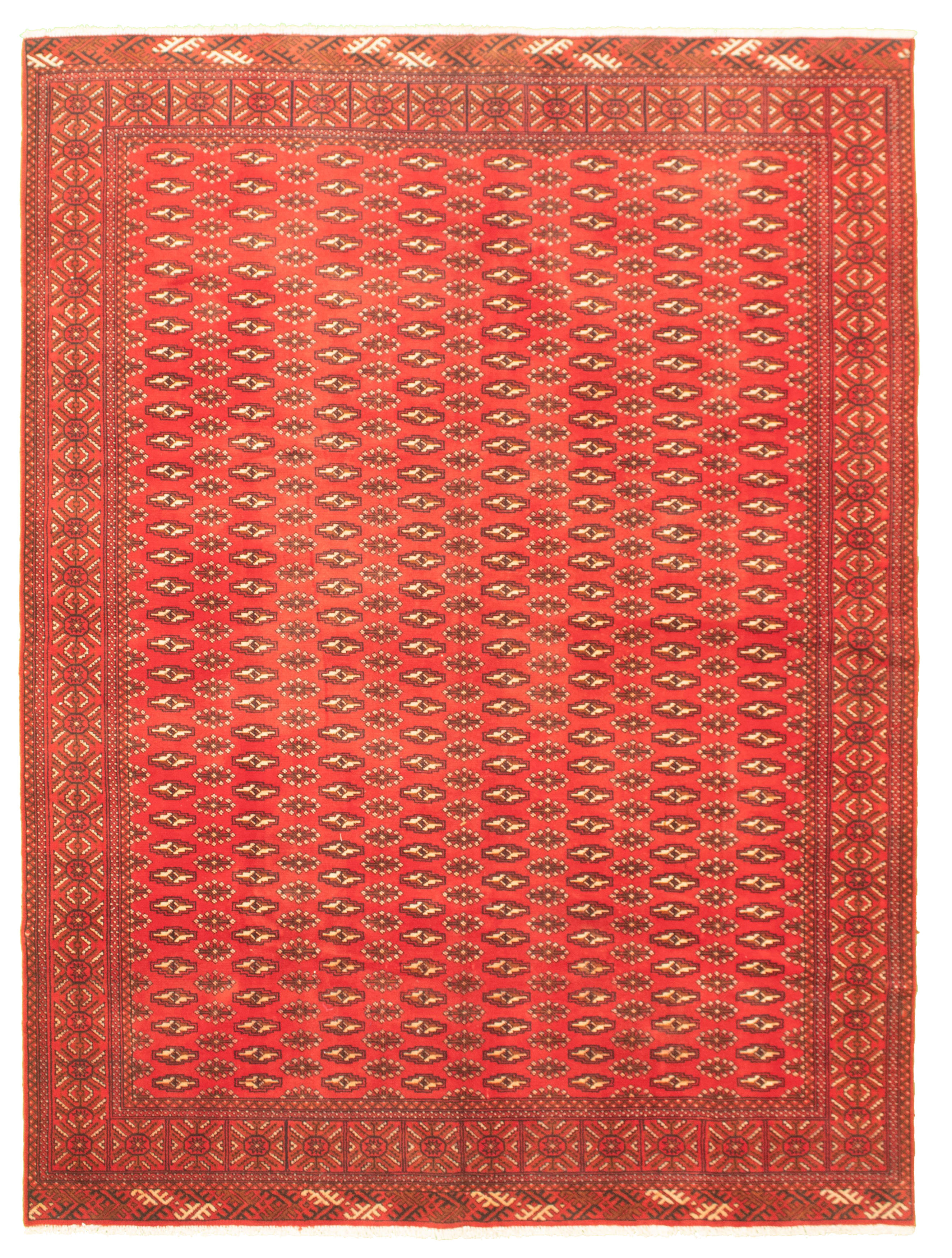 Hand-knotted Shiravan Bokhara Red Wool Rug 6'6" x 9'1" Size: 6'6" x 9'1"  