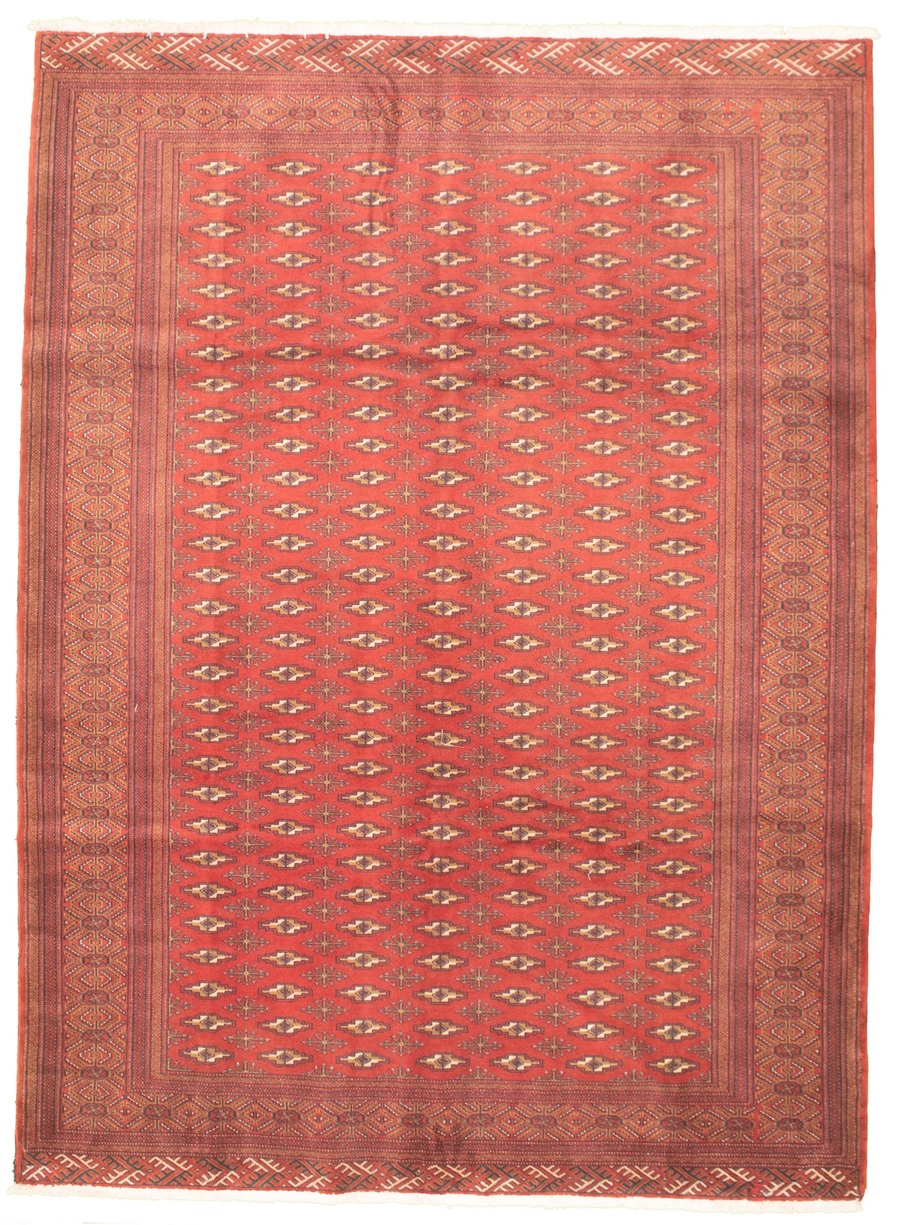 Hand-knotted Shiravan Bokhara Red Wool Rug 6'11" x 9'6" Size: 6'11" x 9'6"  